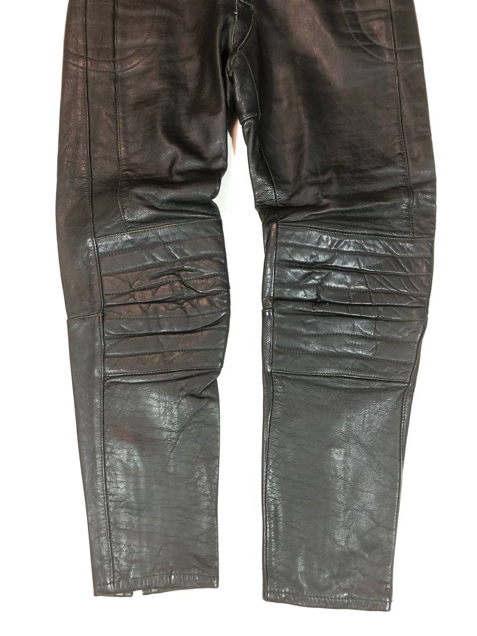 Genuine Leather Vintage Leather Moto Biker Pants Size US 30 / EU 46 - 3 Thumbnail