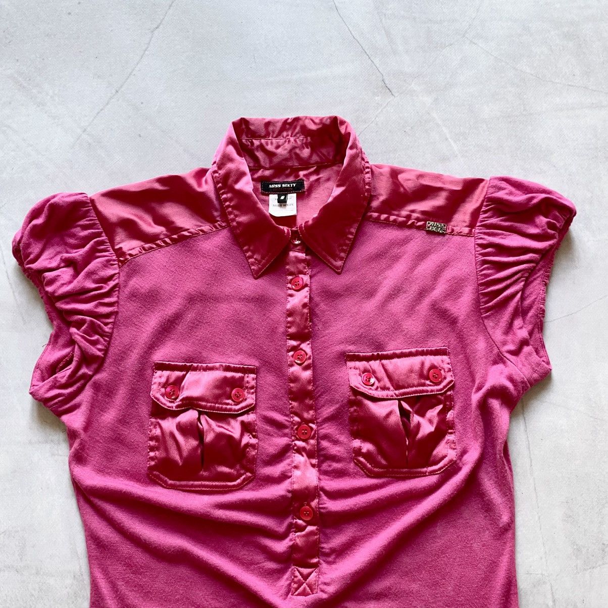Hysteric Glamour Y2K Miss Sixty Cargo Polo T-Shirt Tee Hysteric Glamour Vibe Size S / US 4 / IT 40 - 2 Thumbnail