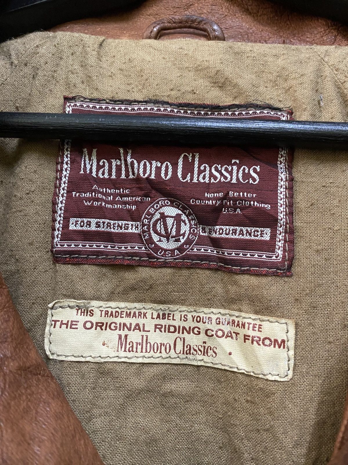 Marlboro Classics 1st Edition 80s Marlboro Classics Brown Cotton Duster Riding Size US L / EU 52-54 / 3 - 9 Thumbnail