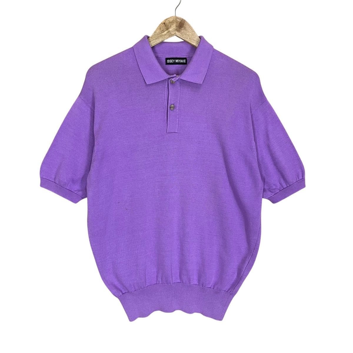 Issey Miyake Vintage 90’s Issey Miyake Shortsleeve Knitware Size US M / EU 48-50 / 2 - 1 Thumbnail