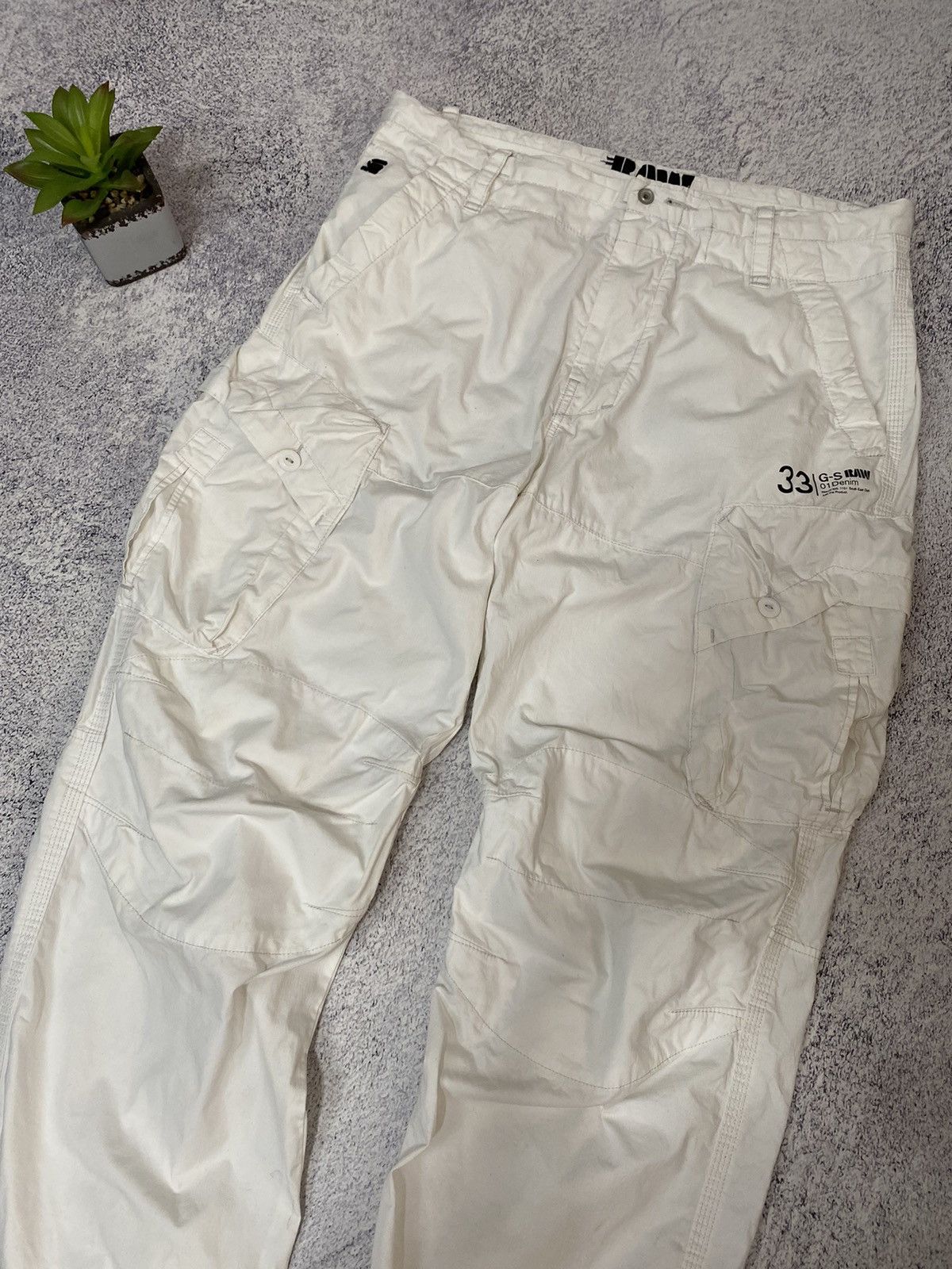 G-Star VINTAGE G-STAR RAW LOOSE CARGO PANTS JAPAN STYLE GORPCORE Size US 36 / EU 52 - 4 Thumbnail