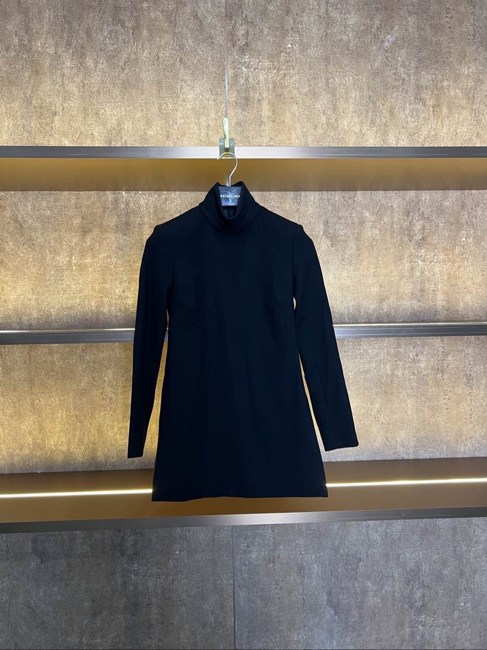 Celine Celine Wool High Neck Mini Dress Size 34 Size XS / US 0-2 / IT 36-38 - 1 Thumbnail