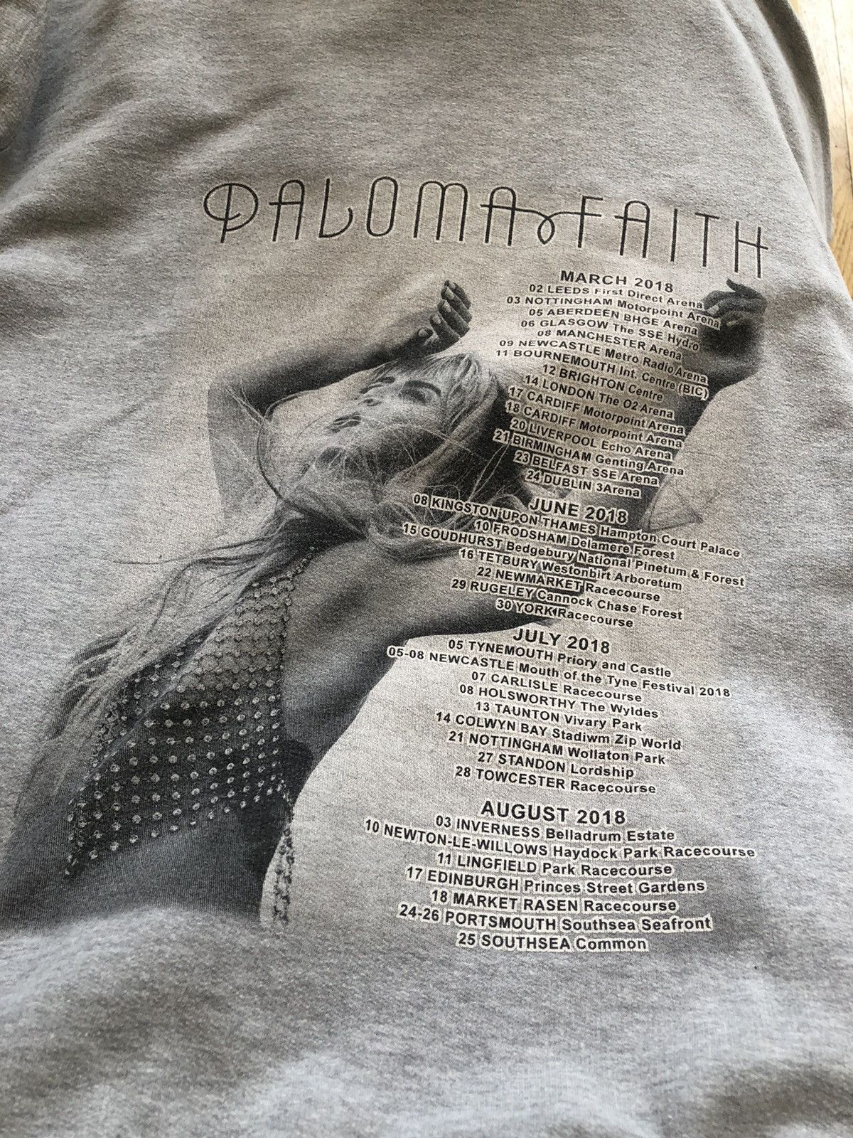 Band Tees × Vintage PALOMA FAITH 2018 WORLD TOUR VINTAGE HOODIE Size US L / EU 52-54 / 3 - 4 Thumbnail