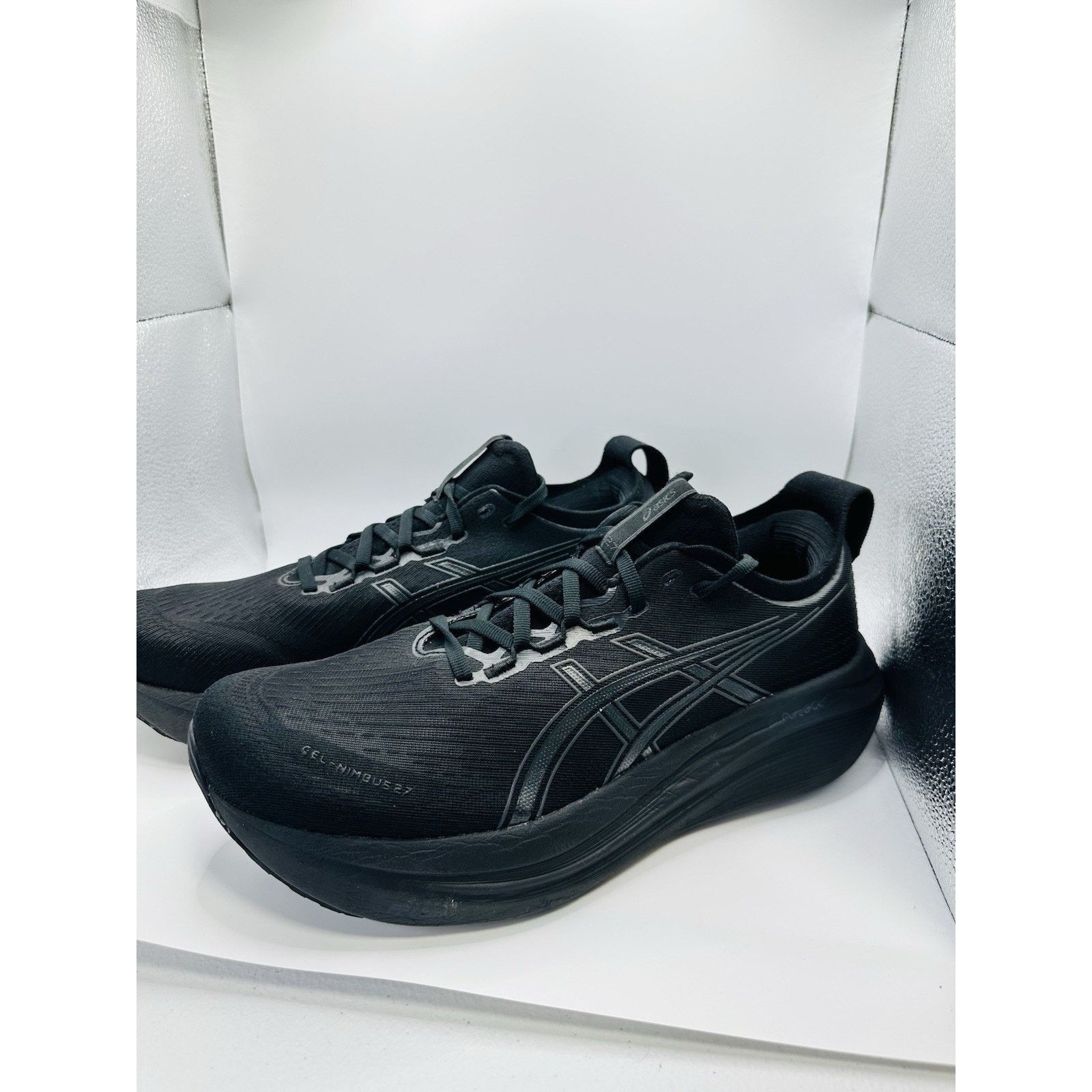 Asics Size 10.5 - Men’s ASICS Gel Nimbus 27 Black Graphite Grey Size US 10.5 / EU 43-44 - 4 Thumbnail