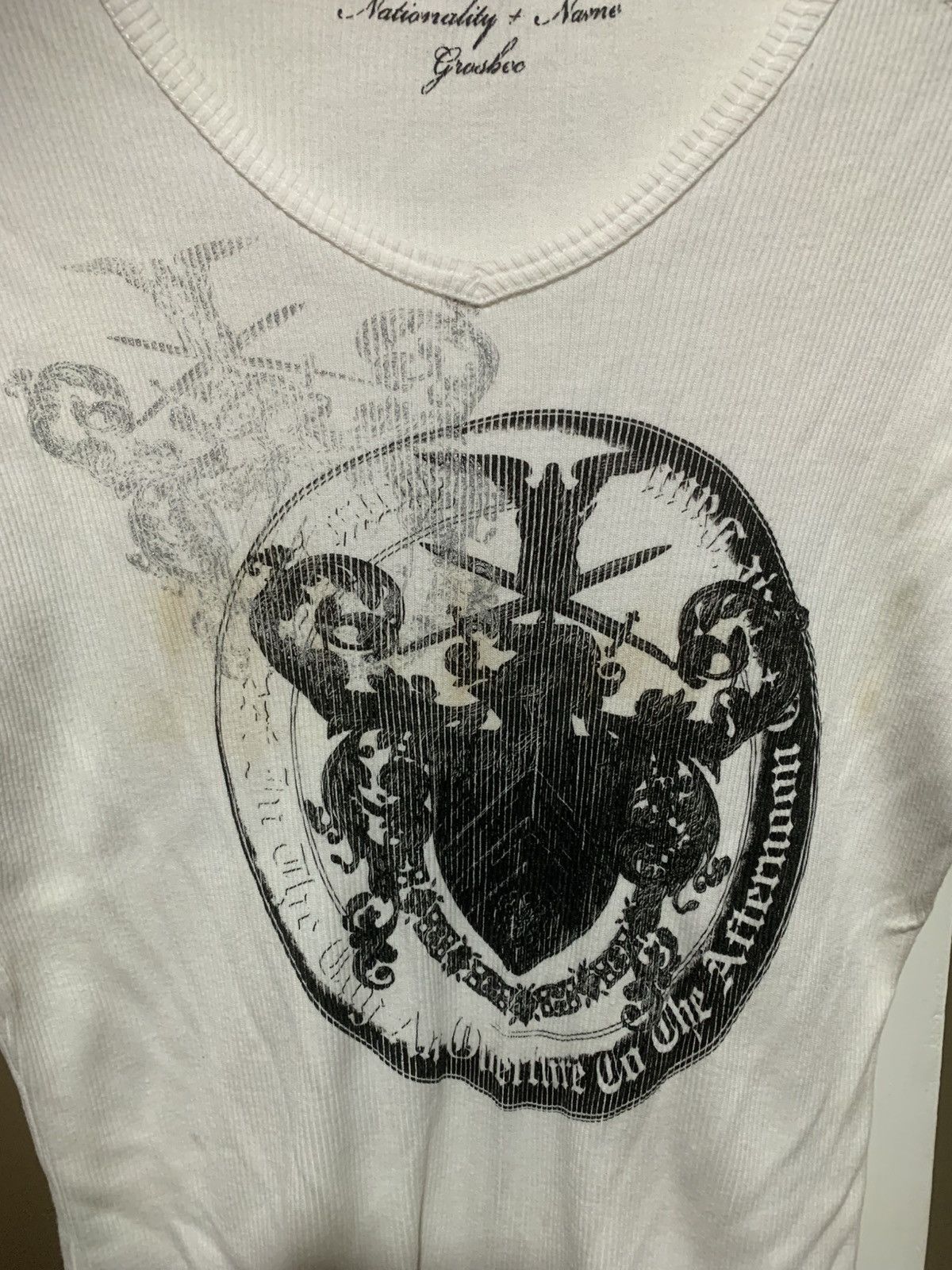 Hysteric Glamour × Undercover Japanese Nationality+Name Grosbec Rick Owens Long Sleeve tee Size M / US 6-8 / IT 42-44 - 6 Thumbnail