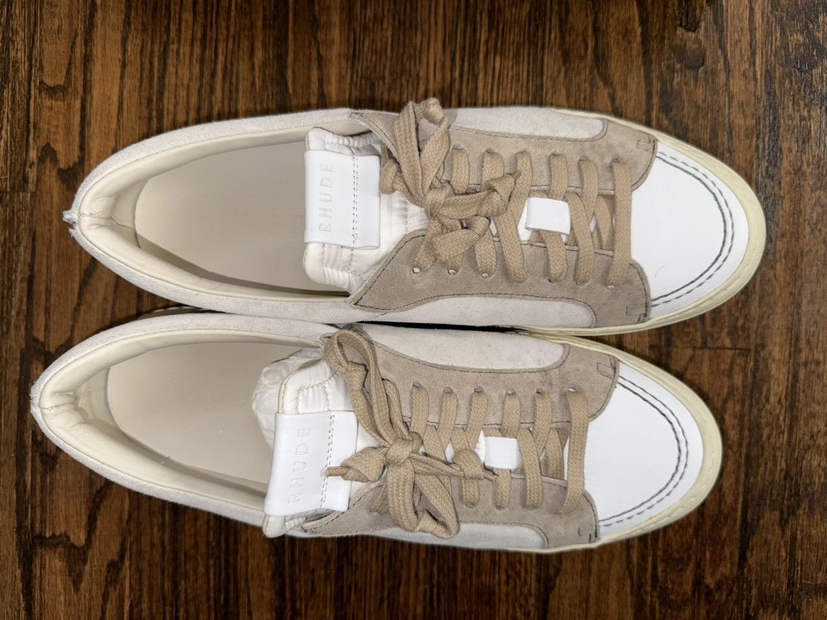 Rhude Rhude V1 Low Suede Leather Beige White Size 11 Size US 11 / EU 44 - 8 Thumbnail