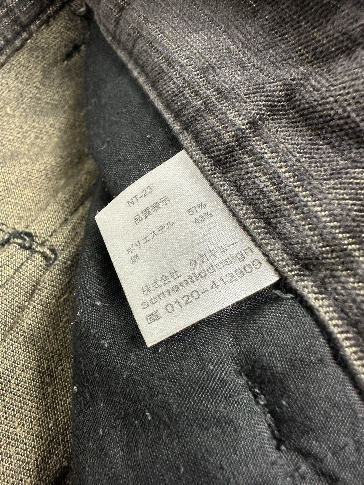 Japanese Brand × semanticdesign Semantic Design Cargo Multipocket Zipper Suede Flared Pant Size US 31 - 9 Thumbnail