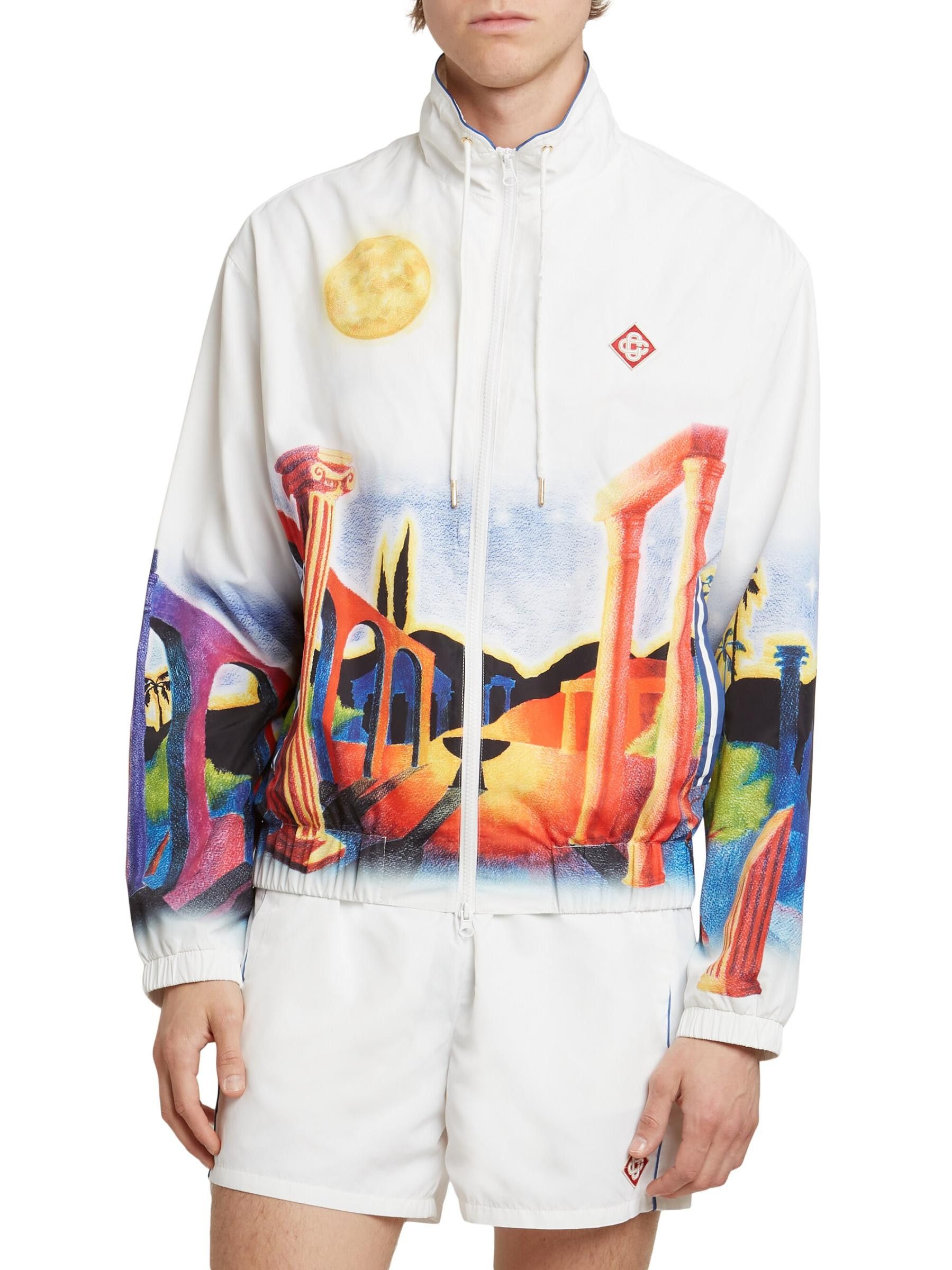 Casablanca os11x0725 Printed Windbreaker Jacket in Multicolor Size US S / EU 44-46 / 1 - 2 Thumbnail