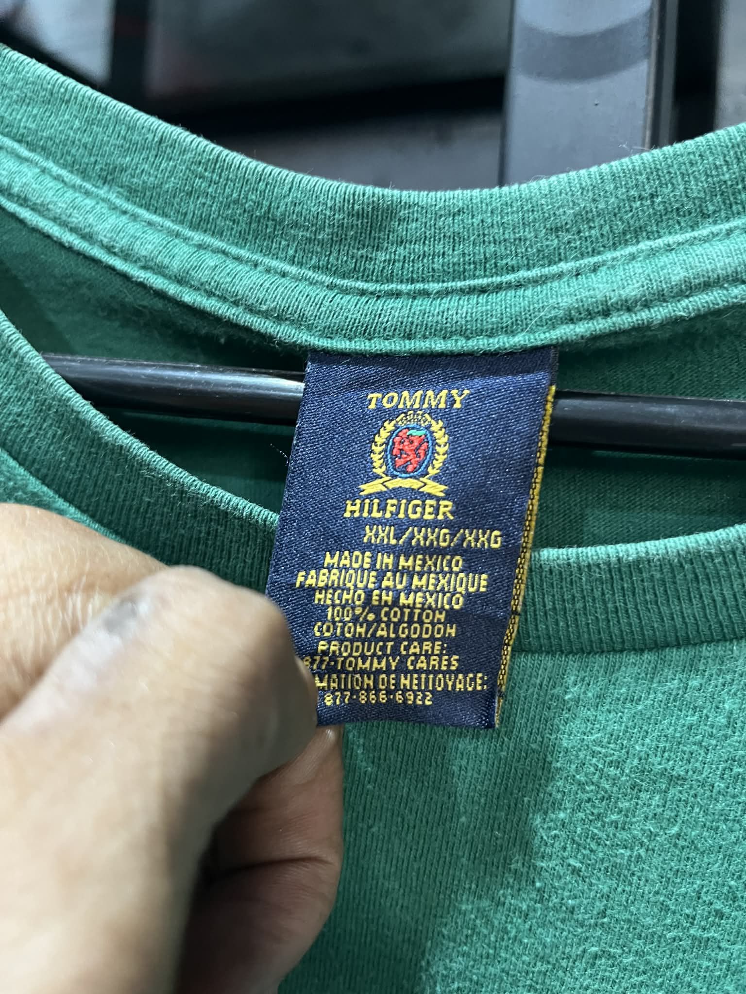 Tommy Hilfiger Tommy Hilfiger Spell Out Tee Green 90s Size US XXL / EU 58 / 5 - 3 Thumbnail