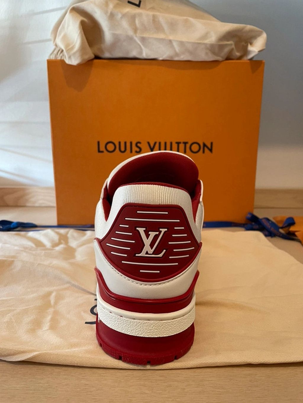 Louis Vuitton LV Trainer White Canvas Size US 8 / EU 41 - 6 Thumbnail