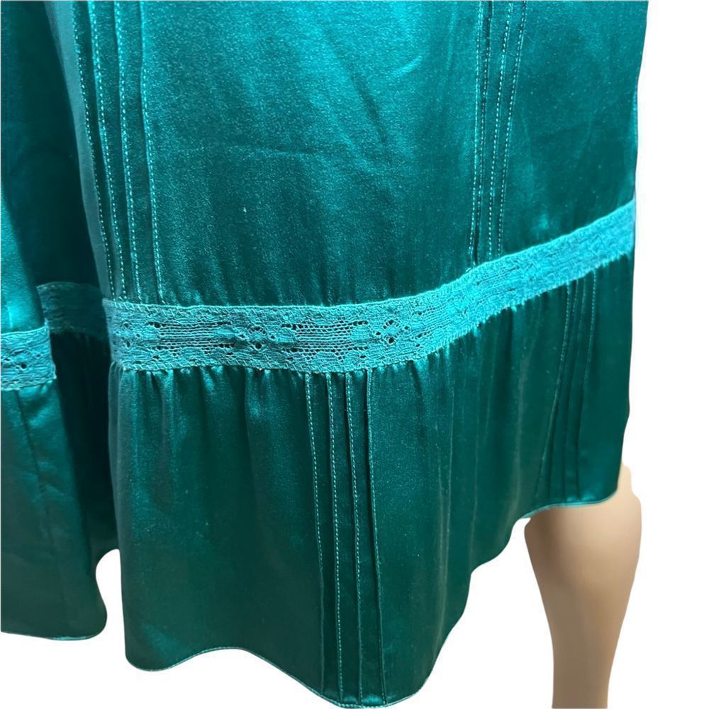 Doek NWT Tufi Duek silk dress green emerald (062) Size XS / US 0-2 / IT 36-38 - 7 Thumbnail