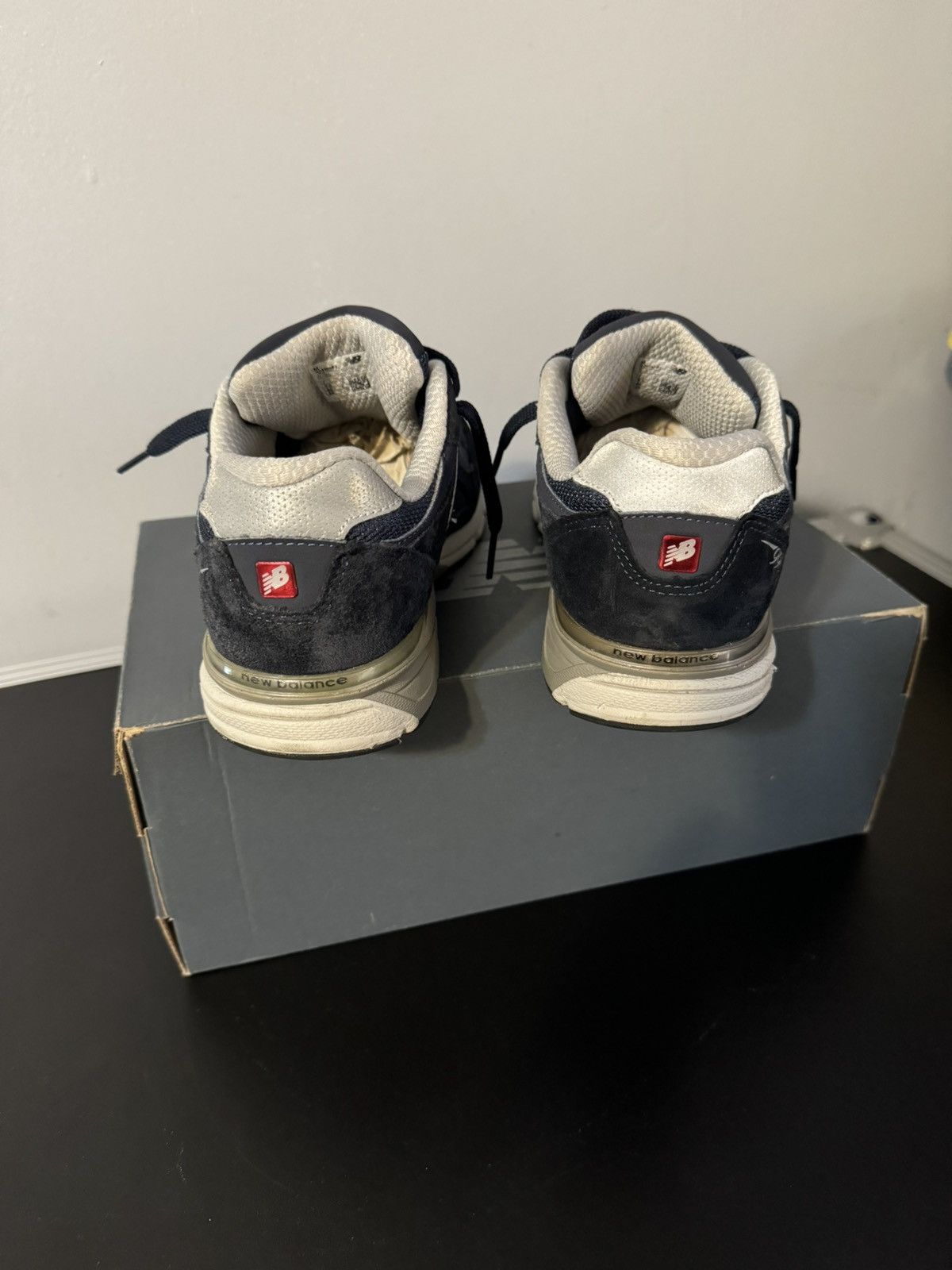 New Balance Navy blue New Balance 990 Size US 7 / EU 40 - 4 Thumbnail