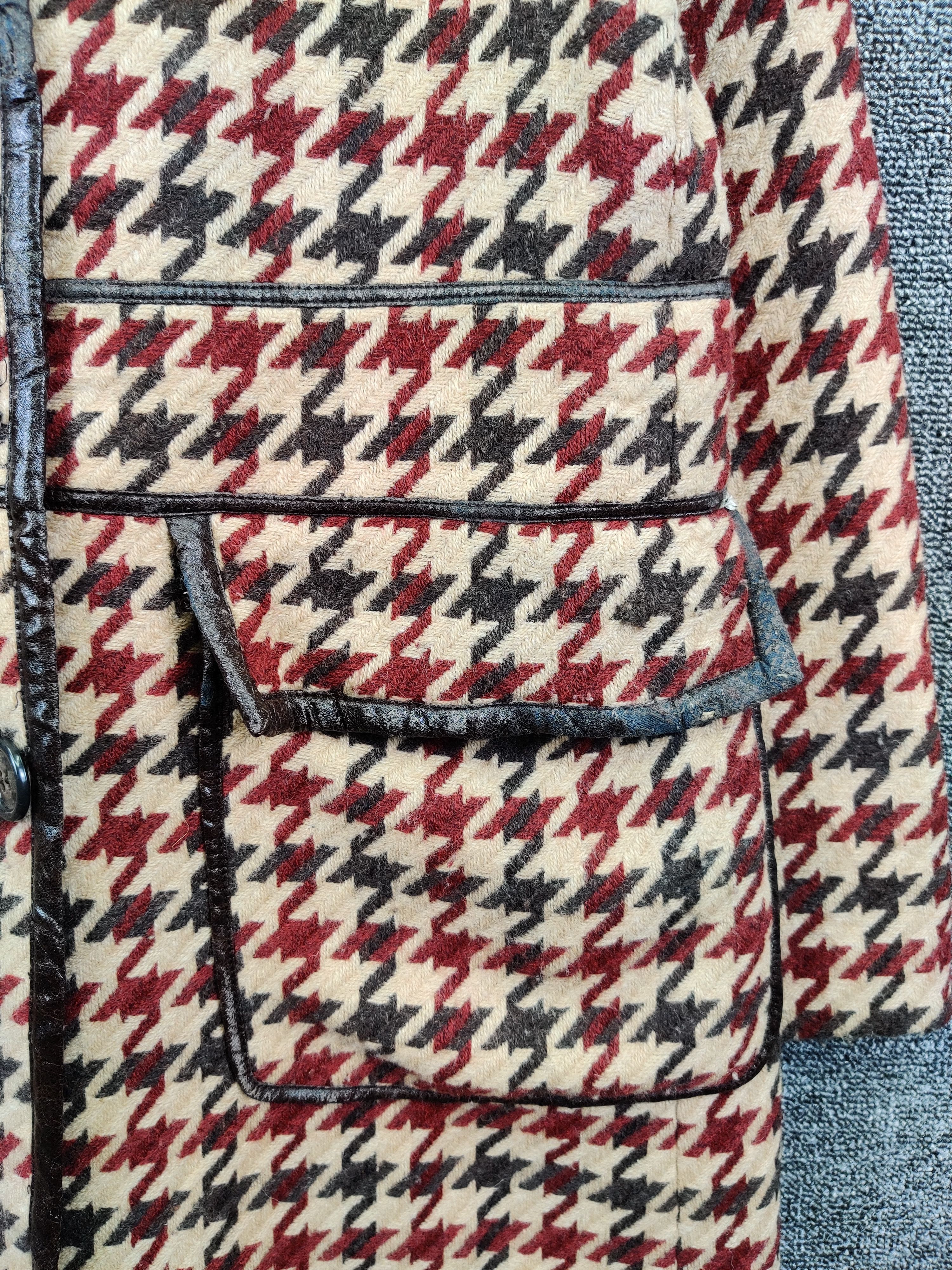 Japanese Brand Vintage Mady II Houndstooth Long Coat Jacket Size US M / EU 48-50 / 2 - 8 Thumbnail