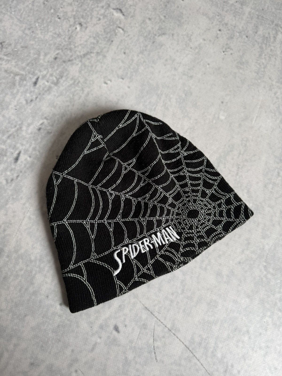Vintage Vintage Spider-Man Y2K Spіder Web Beanie Hat Size ONE SIZE - 1 Thumbnail