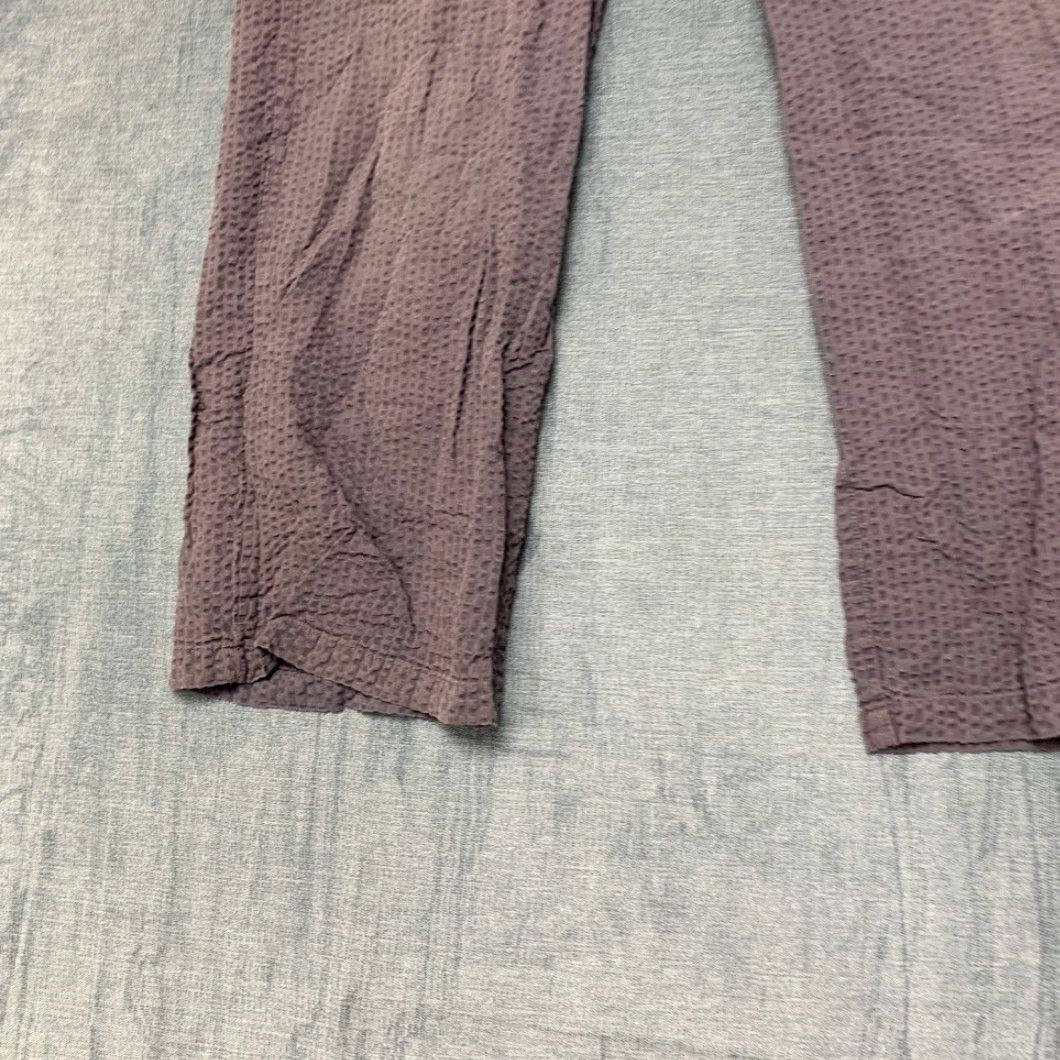 Uniqlo Uniqlo Lounge Pants Womens Small Purple Textured Cotton Straight Leg Streetwear Size 28" / US 6 / IT 42 - 3 Thumbnail