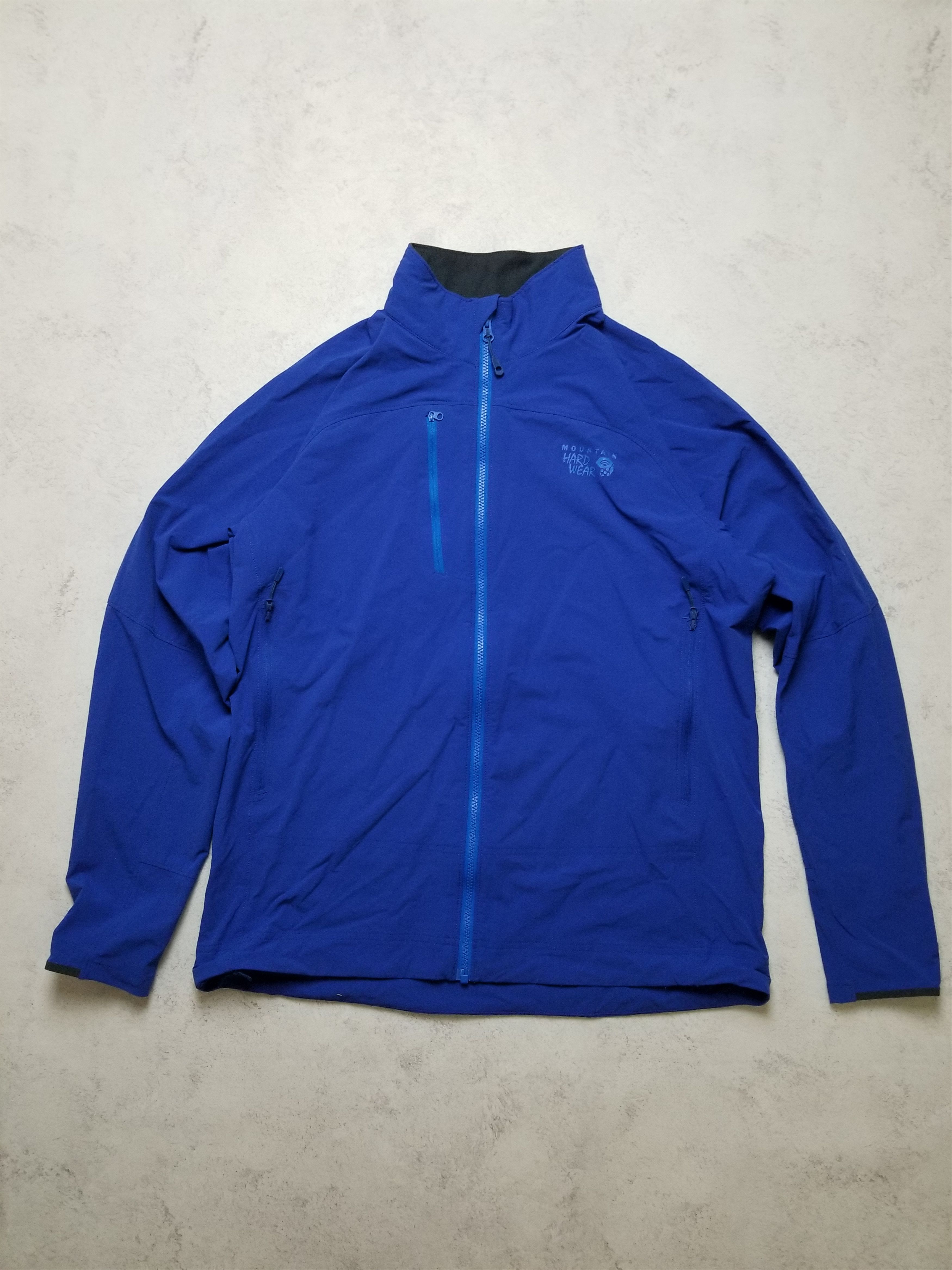 Mountain Equipment Company Mountain Hardwear Lightweight Blue Softshell Packable Jacket Size US L / EU 52-54 / 3 - 1 Thumbnail