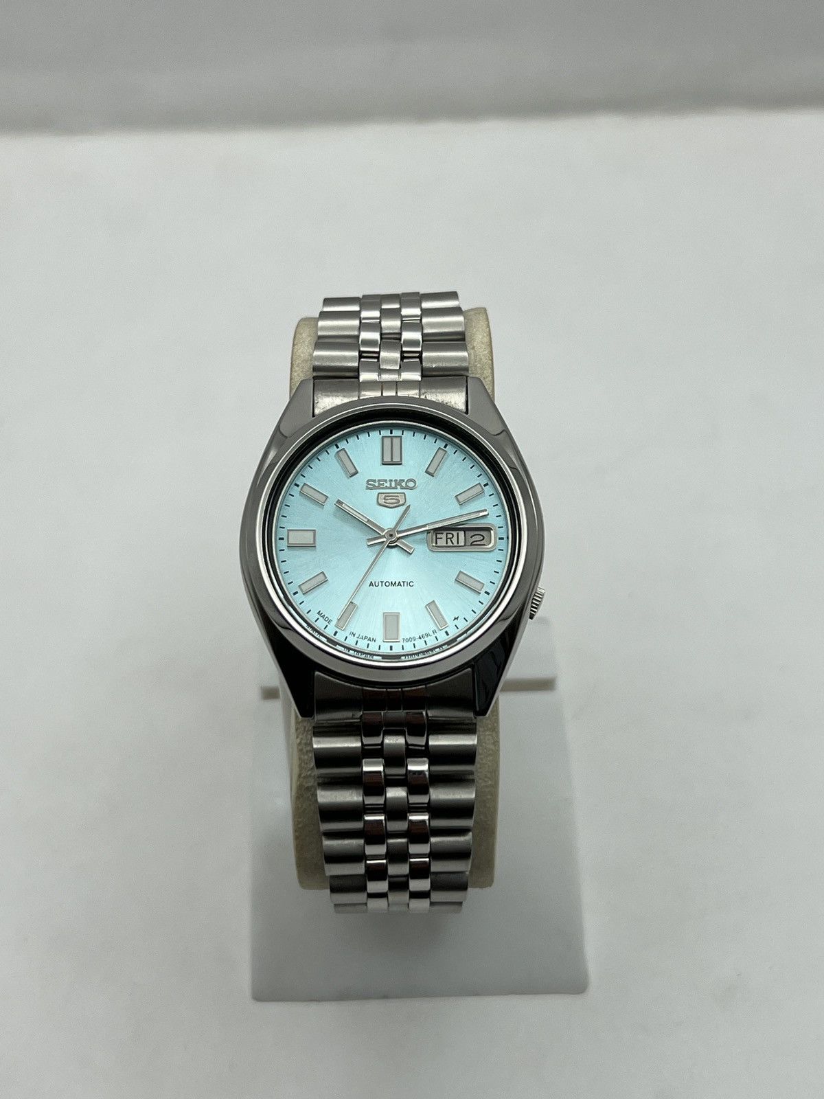 Seiko SEIKO 5 SNX447 ICE-BLUE SUNBRUST DIAL AUTOMATIC 17 JEWELS Size 36 - 5 Thumbnail