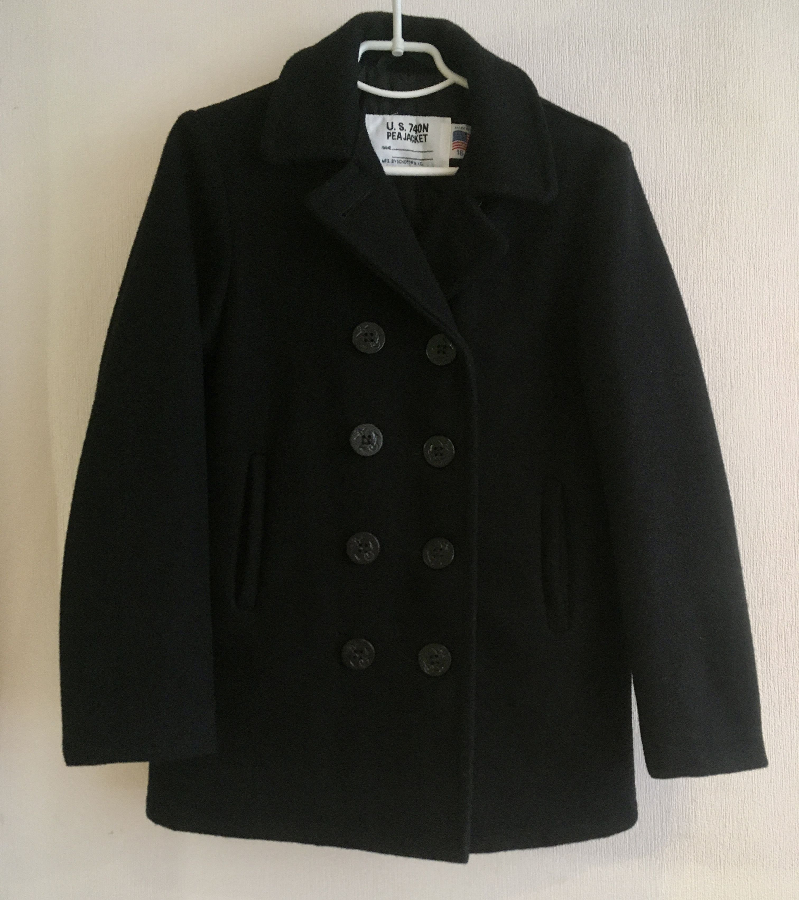 Schott Classic Melton Pea Coat Schott in Boys Size 16 Size US XXS / EU 40 - 2 Thumbnail