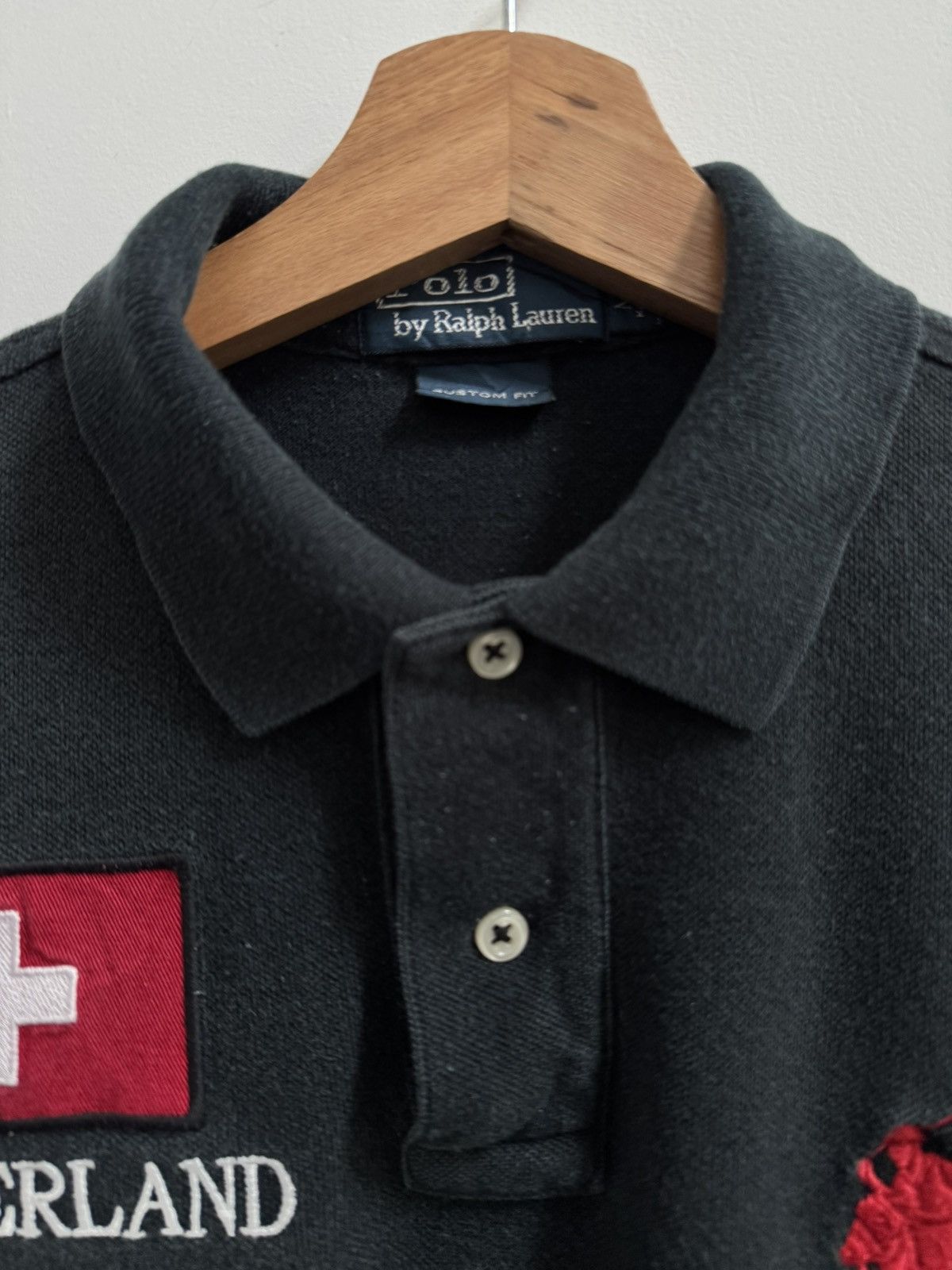 Polo Ralph Lauren Vintage Polo Ralph Lauren Switzerland Flag Polo Shirt Size US M / EU 48-50 / 2 - 6 Thumbnail