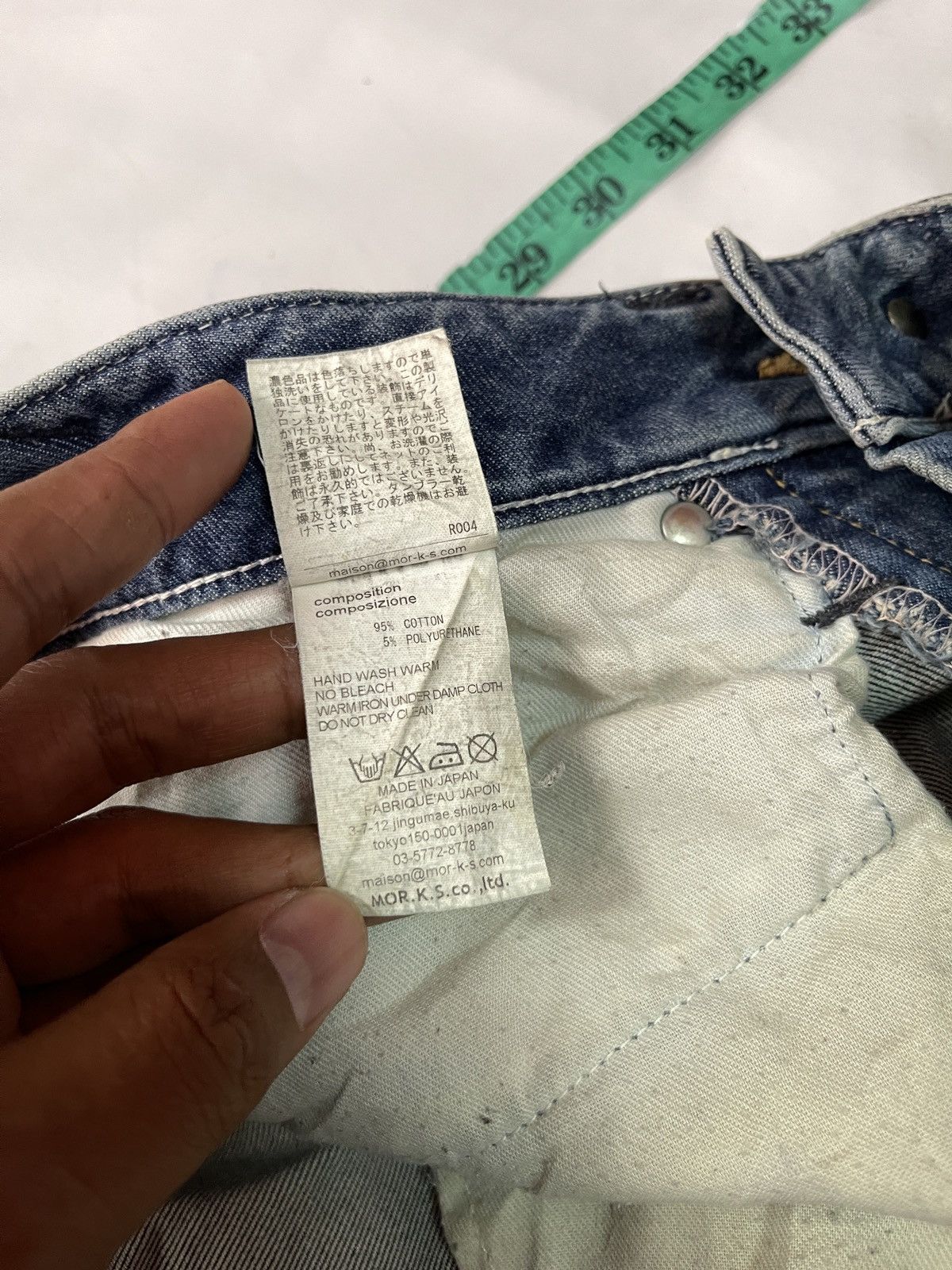 FranCisT MOR.K.S Very Rare Design Distressed Mor.K.S Jeans Size US 33 - 10 Thumbnail