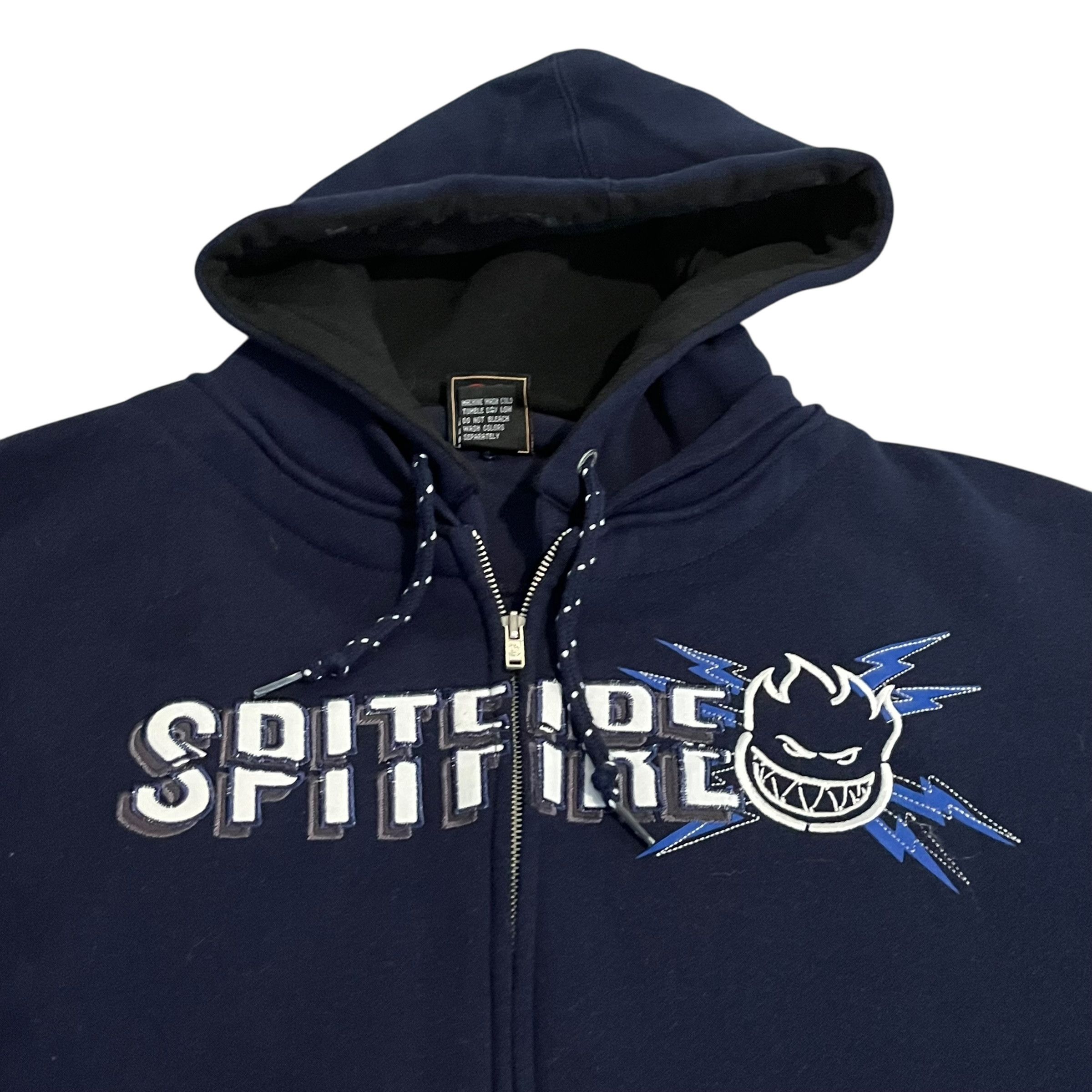 Spitfire VINTAGE Spitfire Wheels Utility Pockets Zip Up Hoodie y2k Size US L / EU 52-54 / 3 - 2 Thumbnail