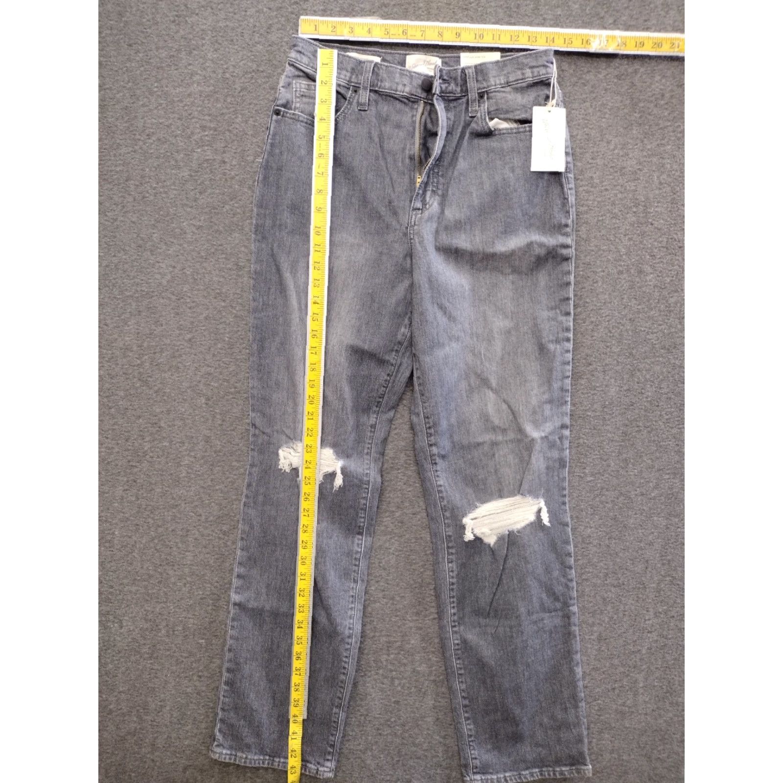 Vintage VINTAGE Universal Thread Jeans Distressed Straight Dark Wash 8/29L Womens / Ladies 8L Blue Denim High Rise Classic Fit 5-Pocket Size 30" / US 8 / IT 44 - 4 Thumbnail
