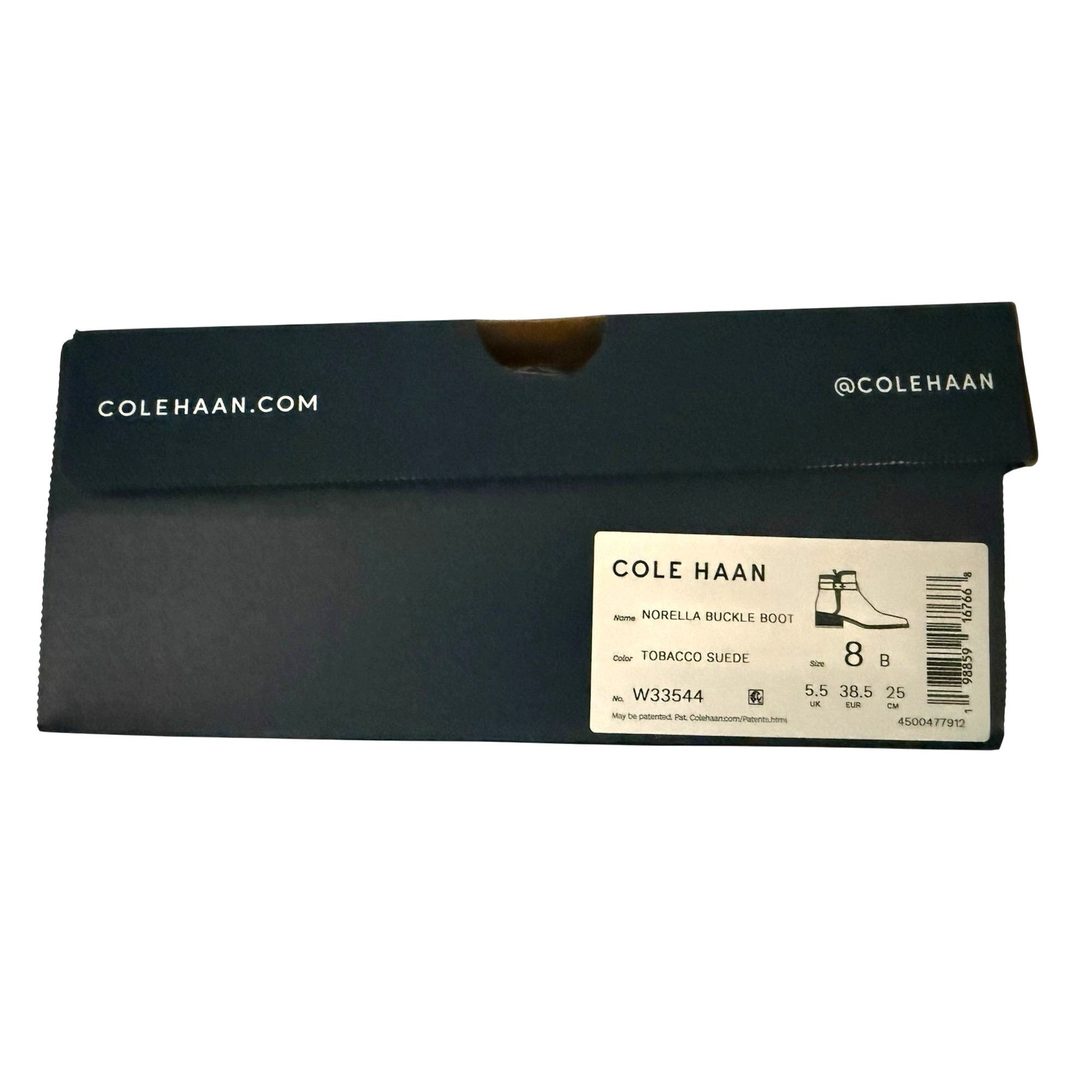 Cole Haan Cole Haan Womens Brown Suede Side Zip Up Norella Buckle Ankl Size US 8 / IT 38 - 3 Thumbnail