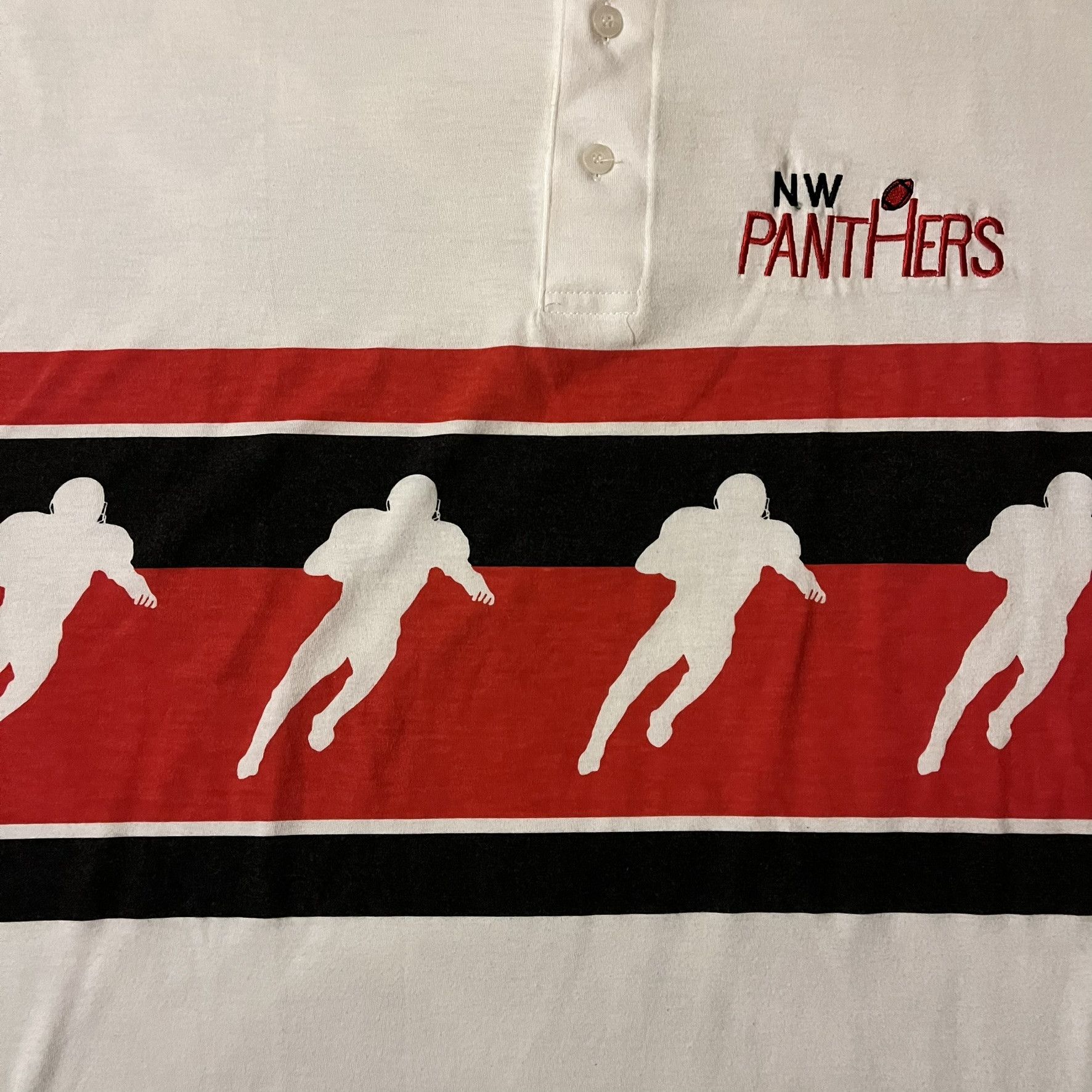 Vintage VTG 90s Northwest Panthers Football Team Single Stitch Polo Size US XXL / EU 58 / 5 - 3 Thumbnail