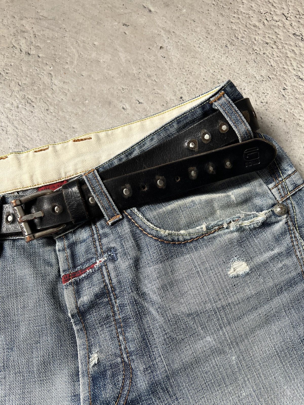 G-Star G star Raw leather black gothic opium archive belt Size ONE SIZE - 10 Thumbnail