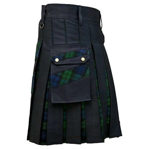Other Modern Hybrid Kilt Tartan Black Watch Cross Stripes Size US 32 / EU 48 - 5 Thumbnail