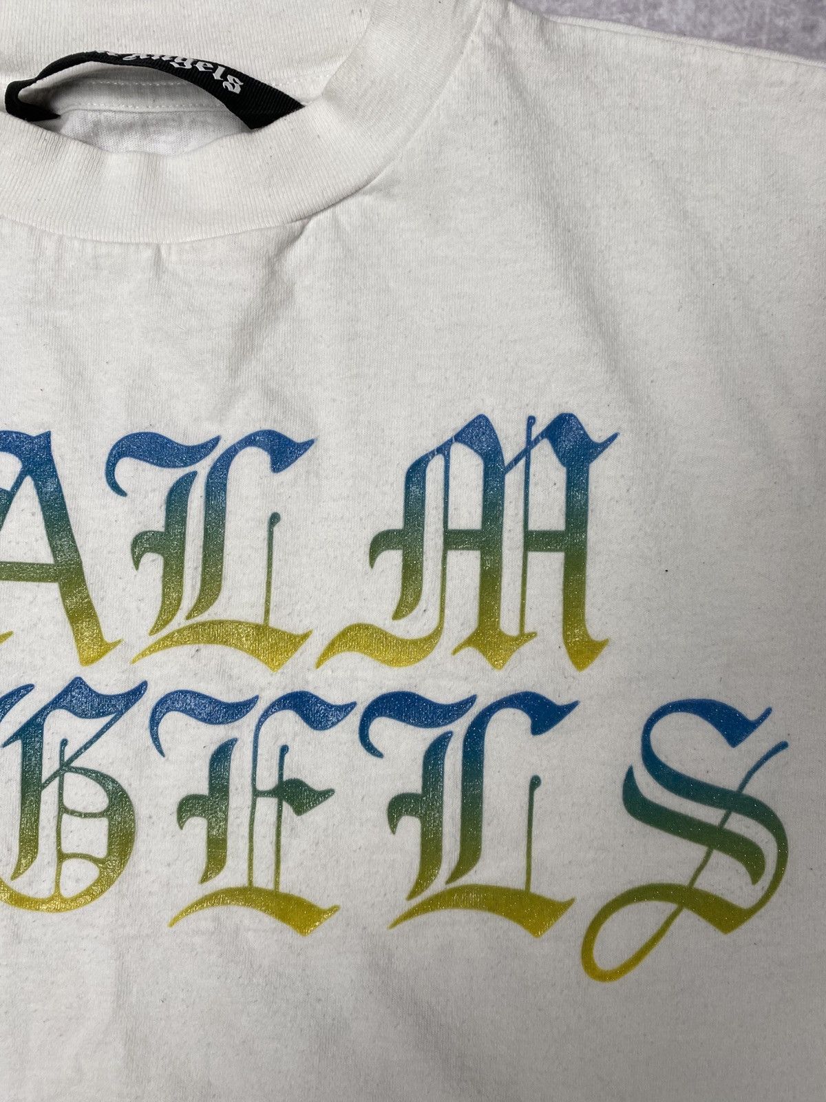 Palm Angels Oversized white shiny logo tee by Palm Angels Size US S / EU 44-46 / 1 - 7 Thumbnail