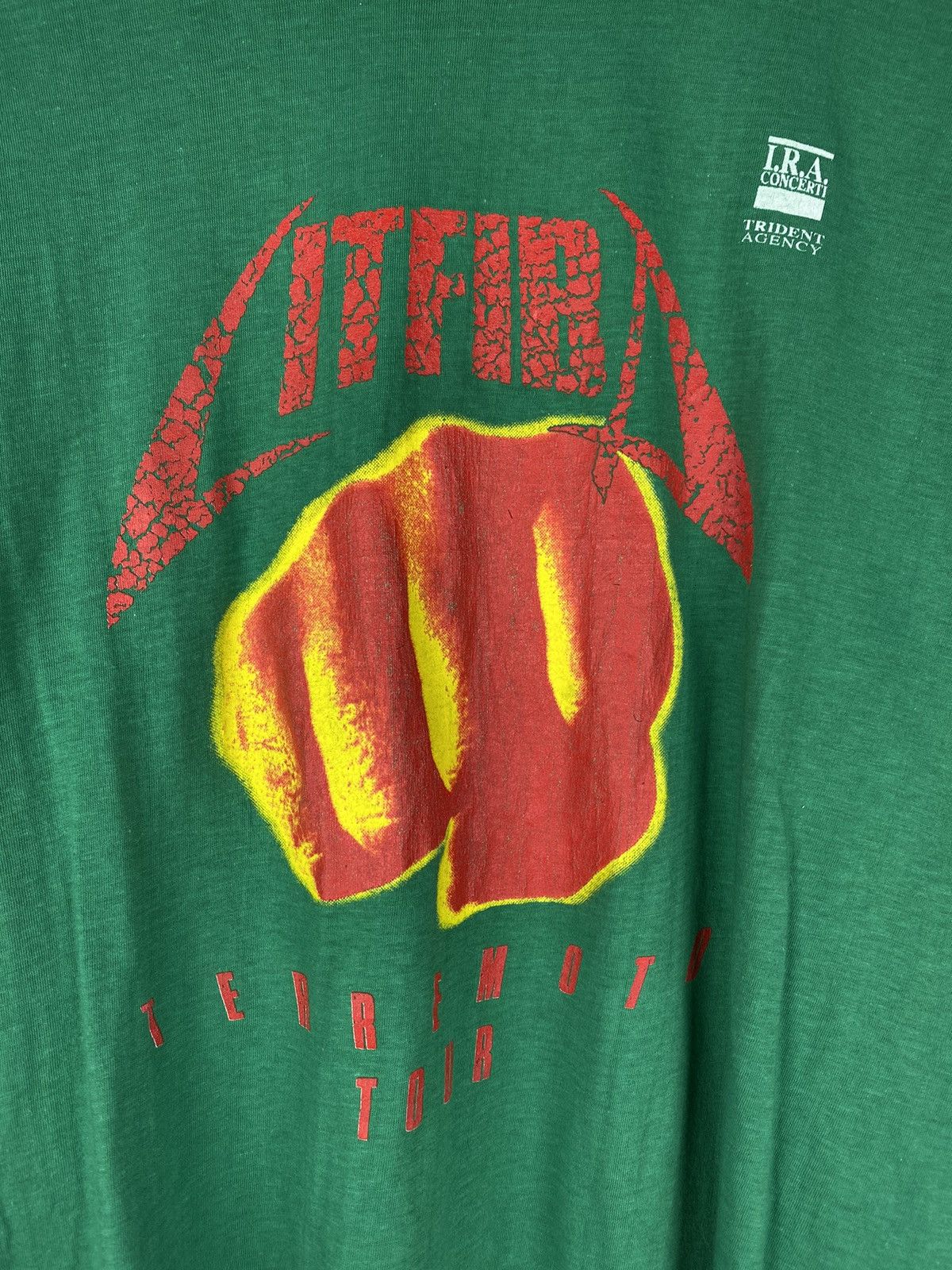 Band Tees × Vintage Vintage 90s Litfiba Terremoto tour band t shirt size Xl Size US XL / EU 56 / 4 - 8 Thumbnail