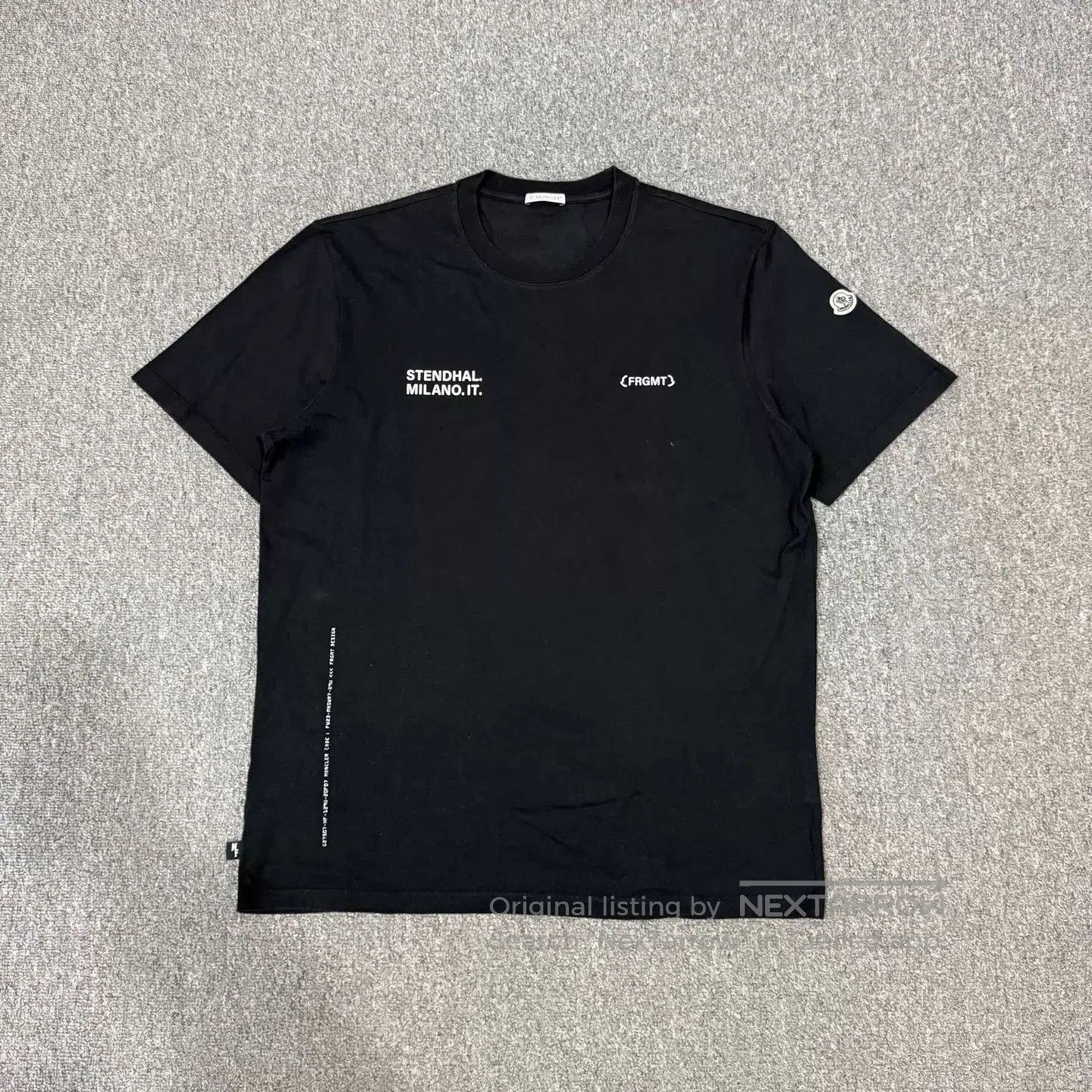 Moncler Black Short Sleeve Graphic T-Shirt. Size US L / EU 52-54 / 3 - 1 Thumbnail