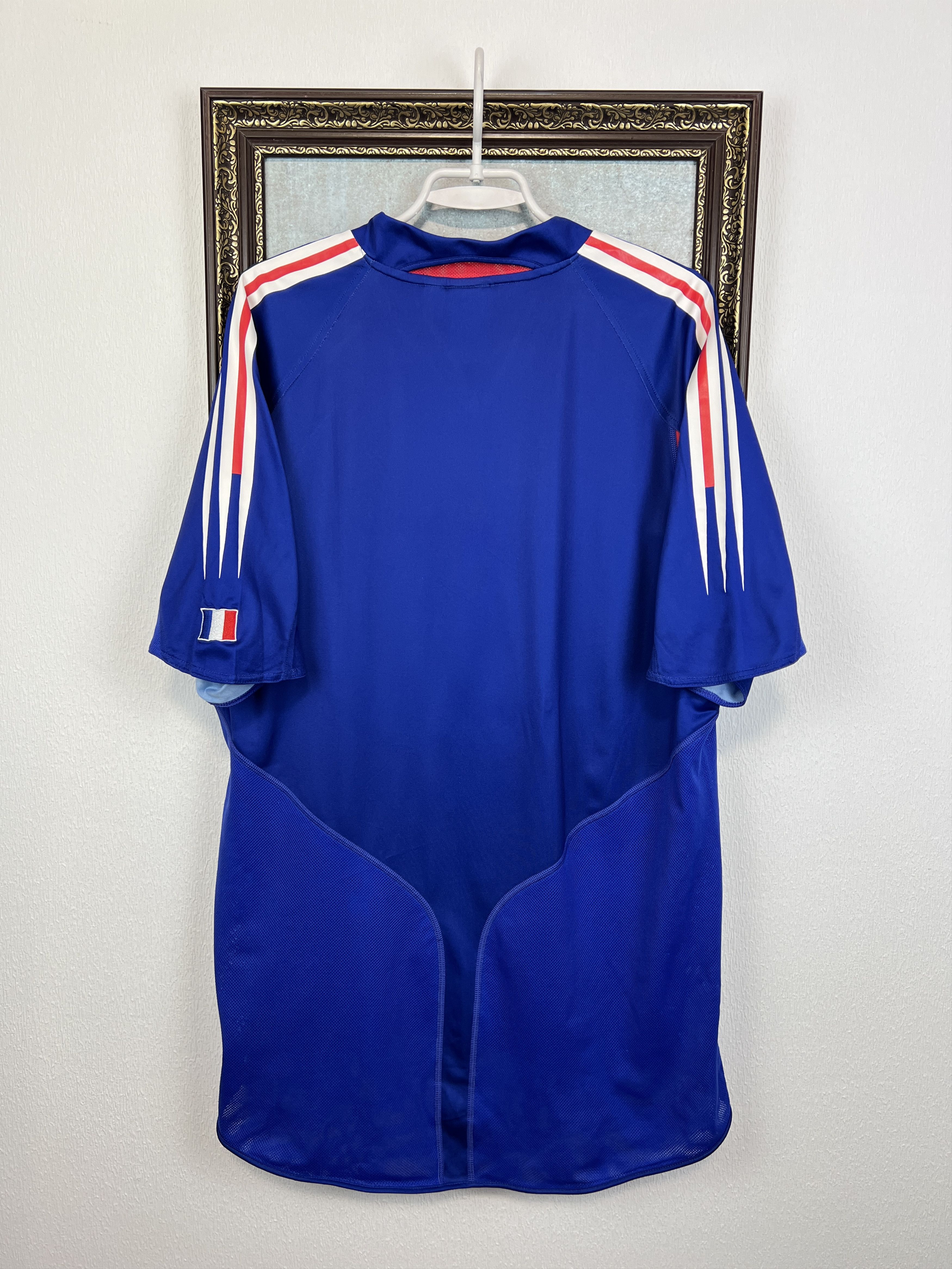 Adidas France Home football shirt 2004 Soccer Adidas Jersey Trikot Size US XL / EU 56 / 4 - 9 Thumbnail