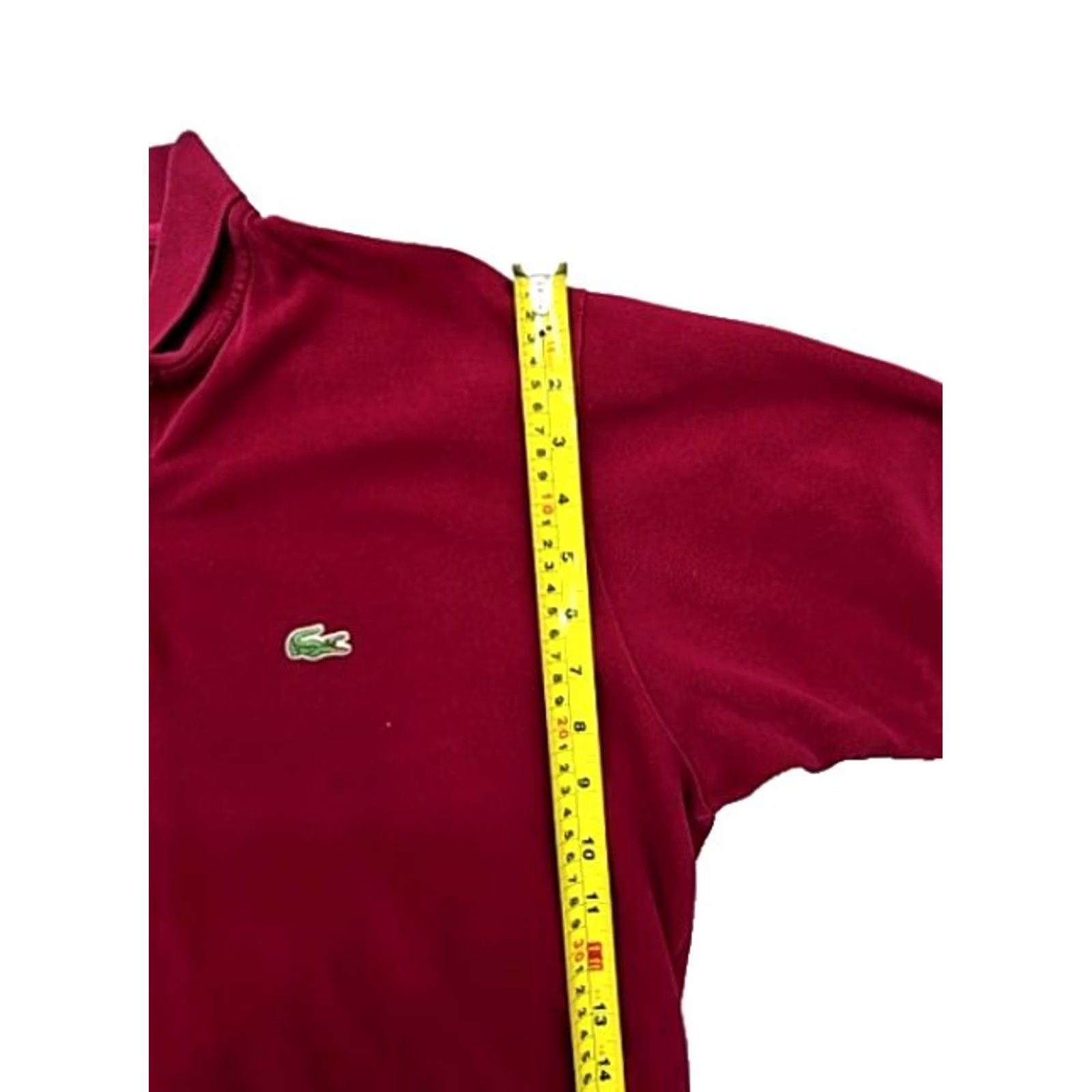 Lacoste Lacoste L.12.12 Burgundy Cotton Polo Shirt Men Size 8 Classic Fit Size US M / EU 48-50 / 2 - 5 Thumbnail