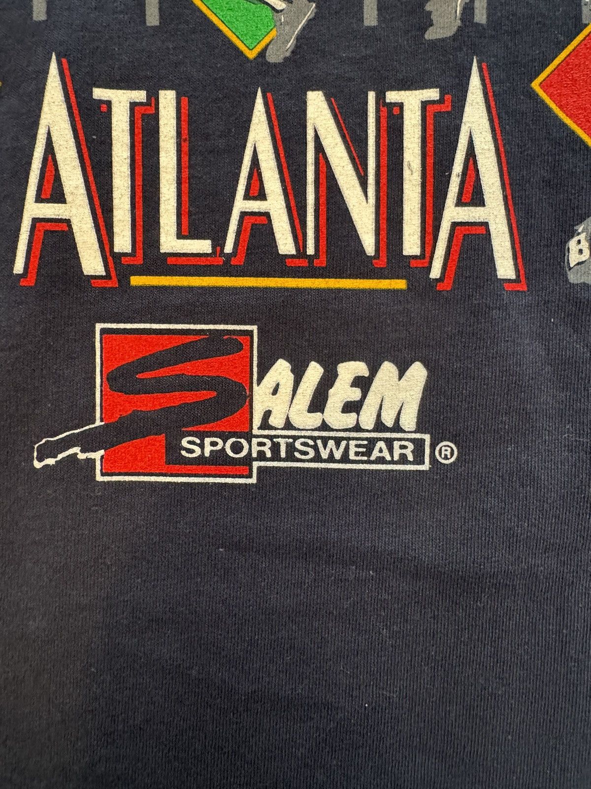 Vintage Vintage 1992 Atlanta Braves Salem AOP Wrap Around Size US XL / EU 56 / 4 - 8 Thumbnail