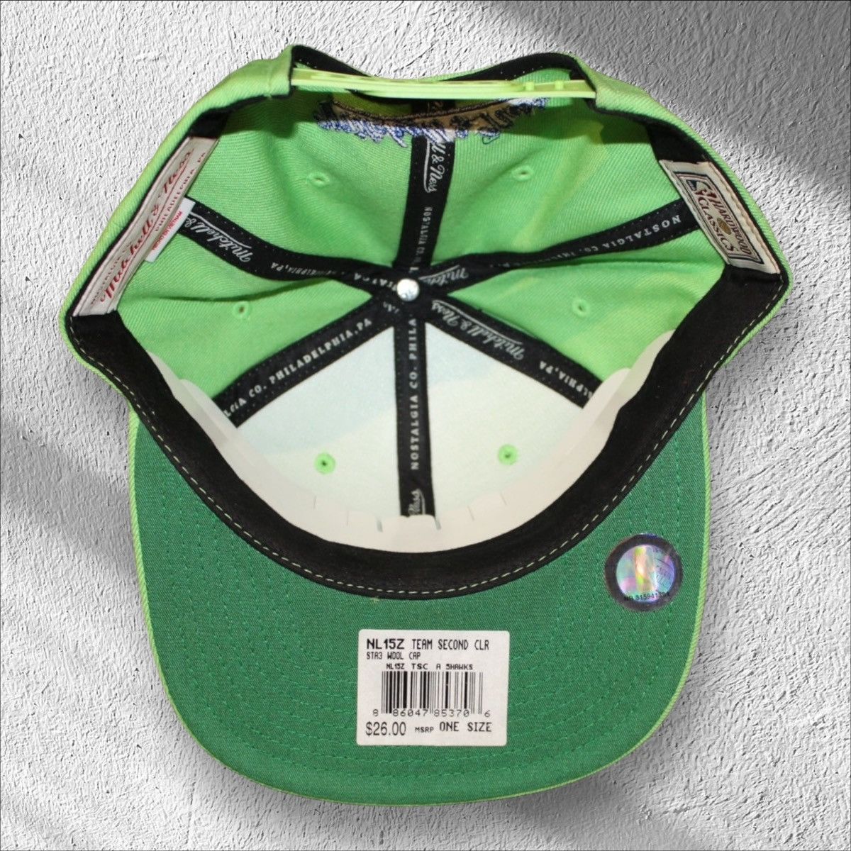 Mitchell & Ness Atlanta Hawks 2-Tone Retro Throwback Snapback Hat Size ONE SIZE - 4 Thumbnail