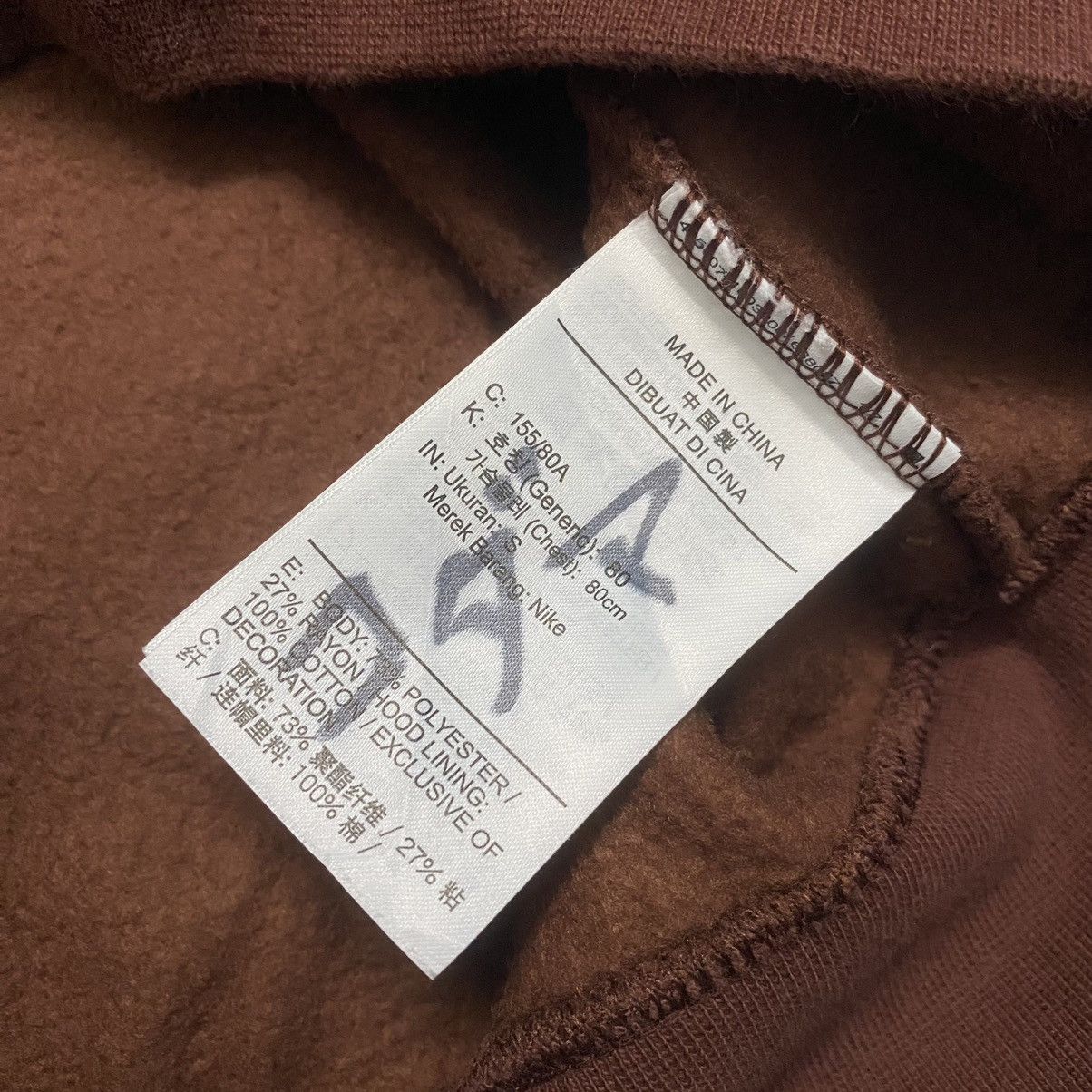 Nike Nike Center Swoosh Hoodie Fleece Brown Travis Scott Size US S / EU 44-46 / 1 - 5 Thumbnail