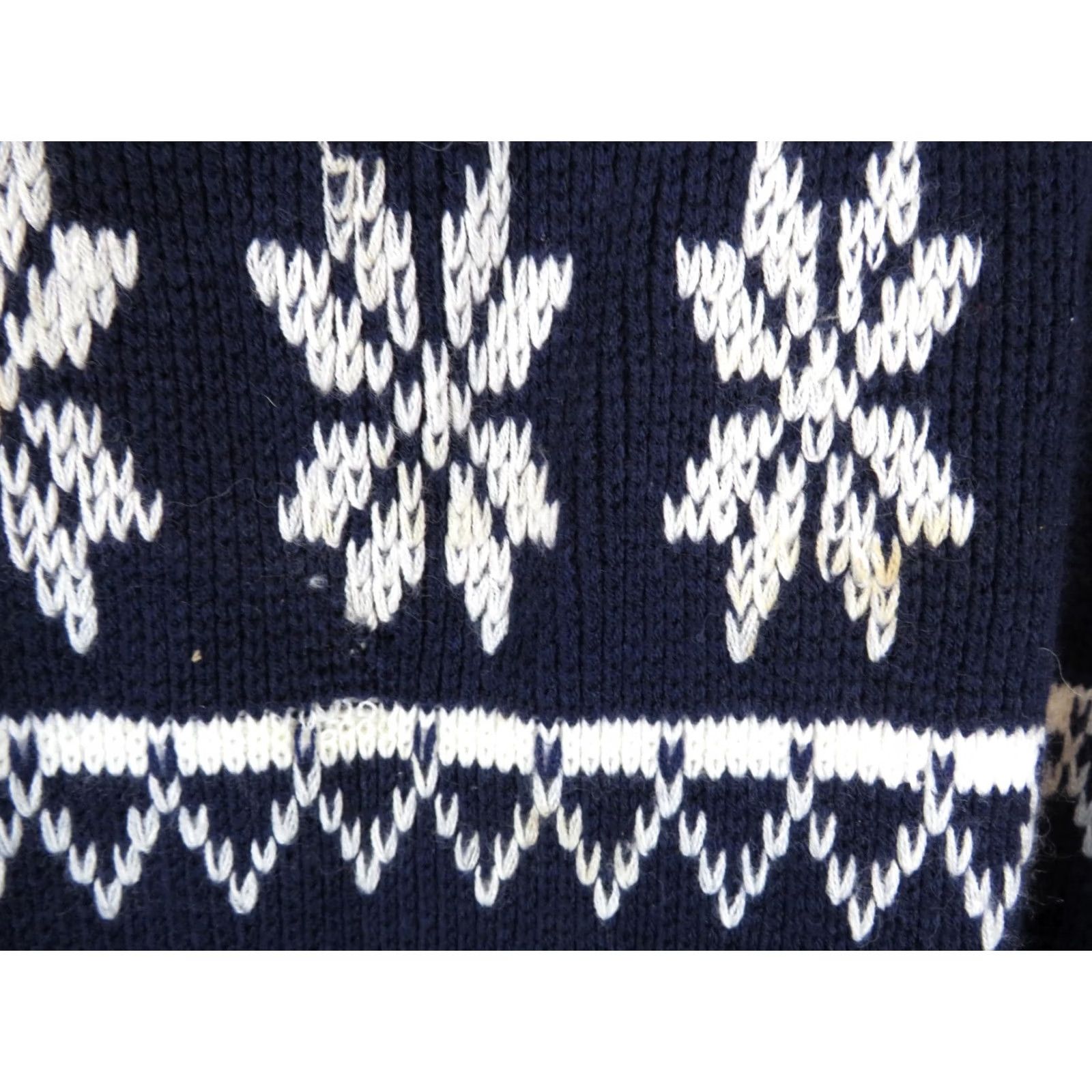 Vintage VINTAGE Snowflake Christmas Sweater Women Medium M Knit Design Retro Hobo JC Penney Size M / US 6-8 / IT 42-44 - 7 Thumbnail