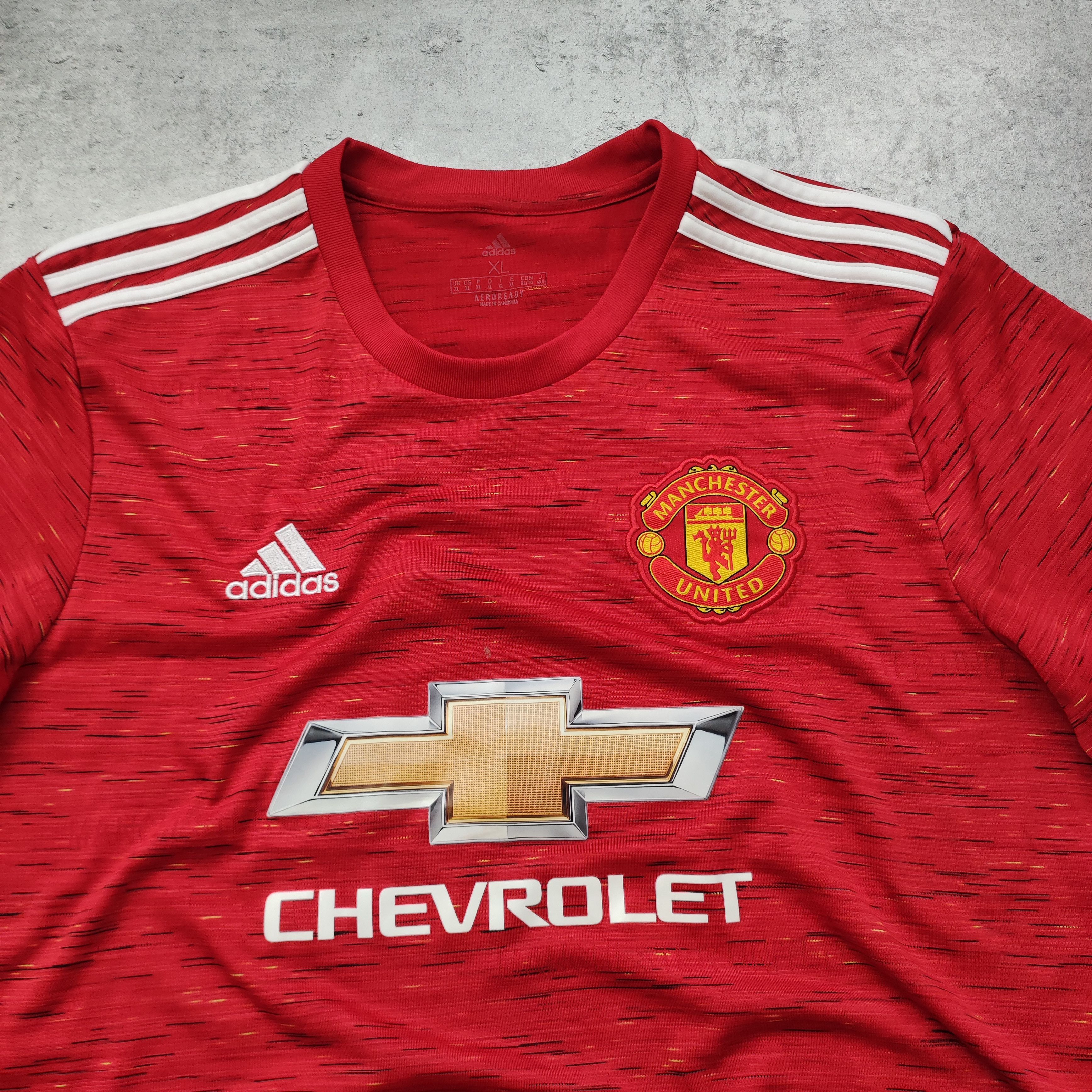Adidas RARE Manchester United x Adidas Home Football 2020 Jersey Size US XL / EU 56 / 4 - 4 Thumbnail