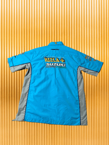Vintage Vintage Rizla Suzuki Sponsor Big Logo Racing Team Motorsport Size US XL / EU 56 / 4 - 1 Thumbnail