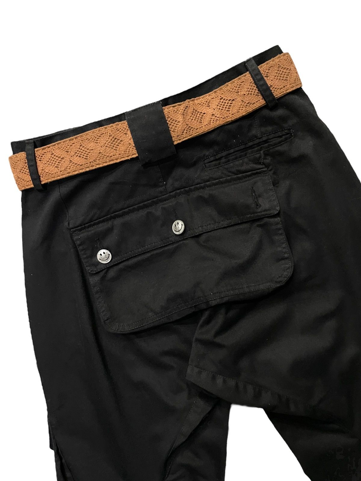 Edition Japan × Japanese Brand Up Start Smile Japan Drop Crotch Baggy Cargo & Tassel Belt Size US 32 / EU 48 - 9 Thumbnail