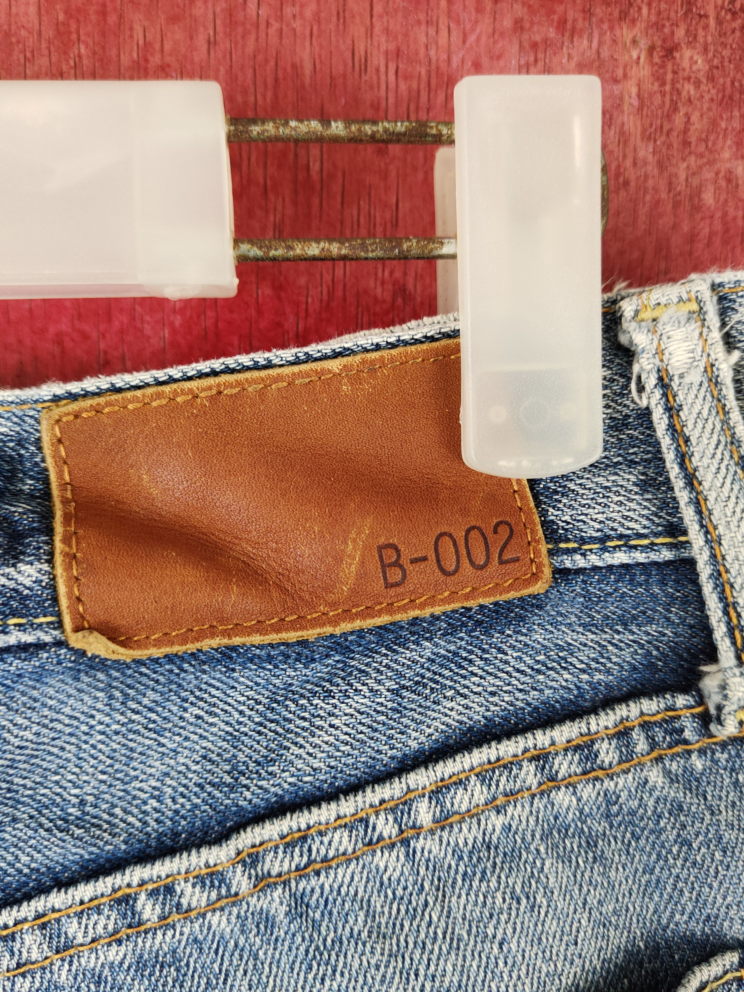 Japanese Brand Uniqlo Blue Faded Distressed Ripped Boot Cut Jeans #S1674 Size US 32 / EU 48 - 8 Thumbnail
