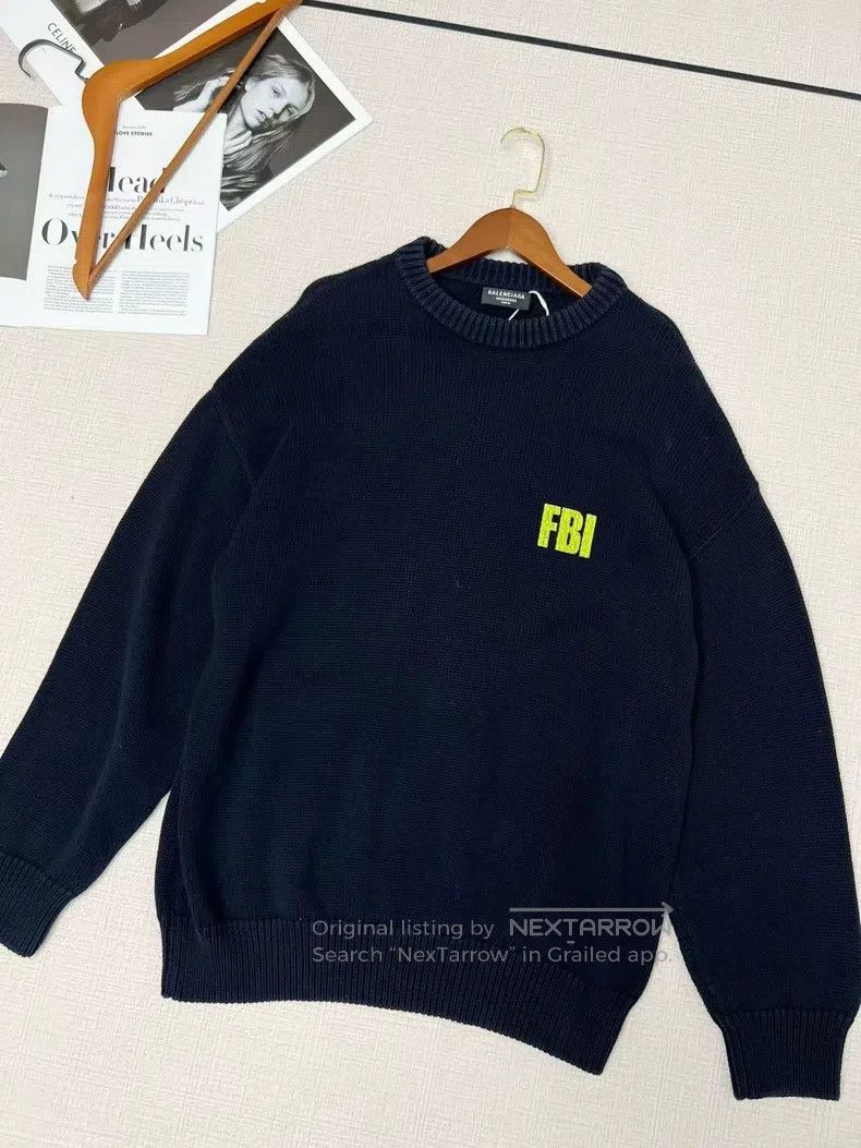 Balenciaga Balenciaga Loose Knit Sweater Size US S / EU 44-46 / 1 - 2 Thumbnail
