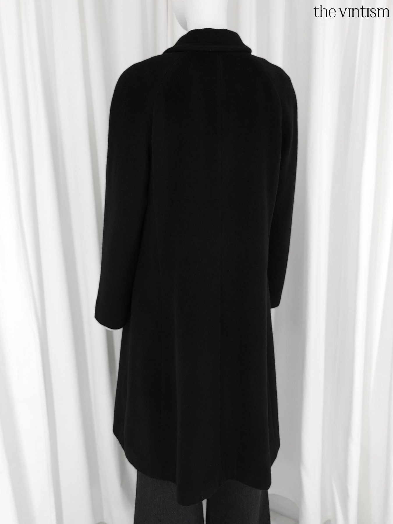 Escada Escada Archival Black Long Coat in Pure Virgin Wool DE 38 Size M / US 6-8 / IT 42-44 - 8 Thumbnail