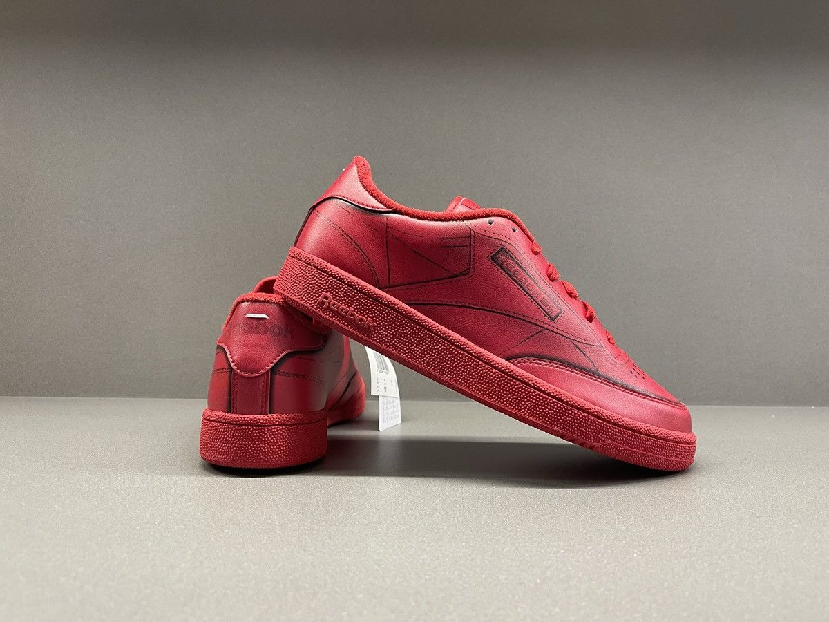 Maison Margiela × Reebok Reebok Club C TL Maison Margiela Vector Red Size US 9 / EU 42 - 8 Thumbnail