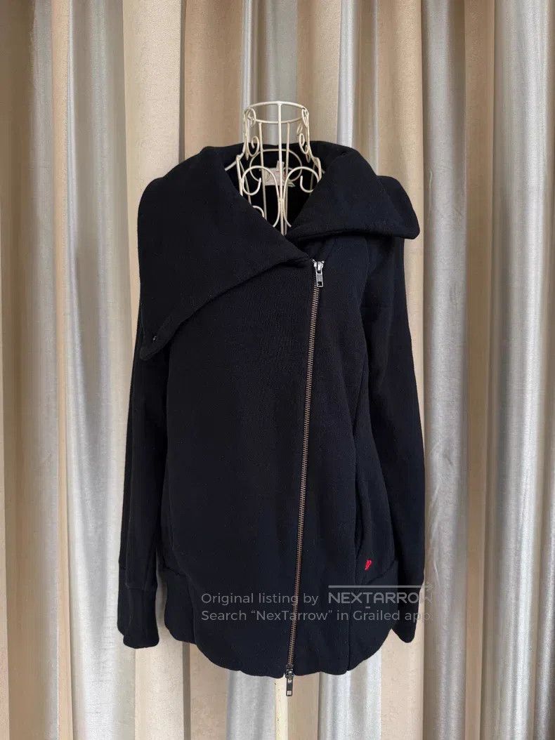 Vintage vintage Vintage Asymmetric Fleece Hoodie Jacket Size L / US 10 / IT 46 - 1 Thumbnail