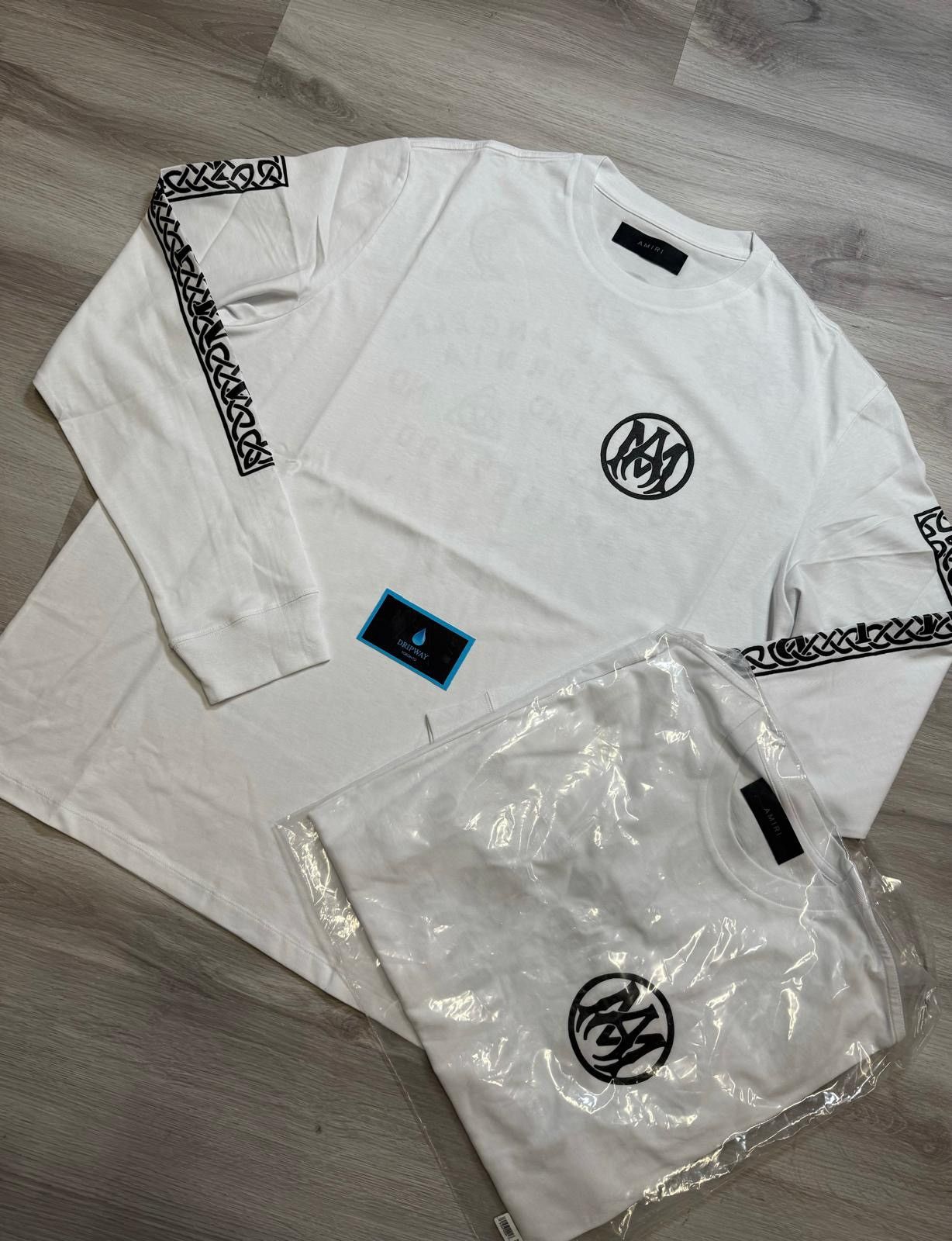 Amiri Amiri White Rhinestone Longsleeve | Grailed