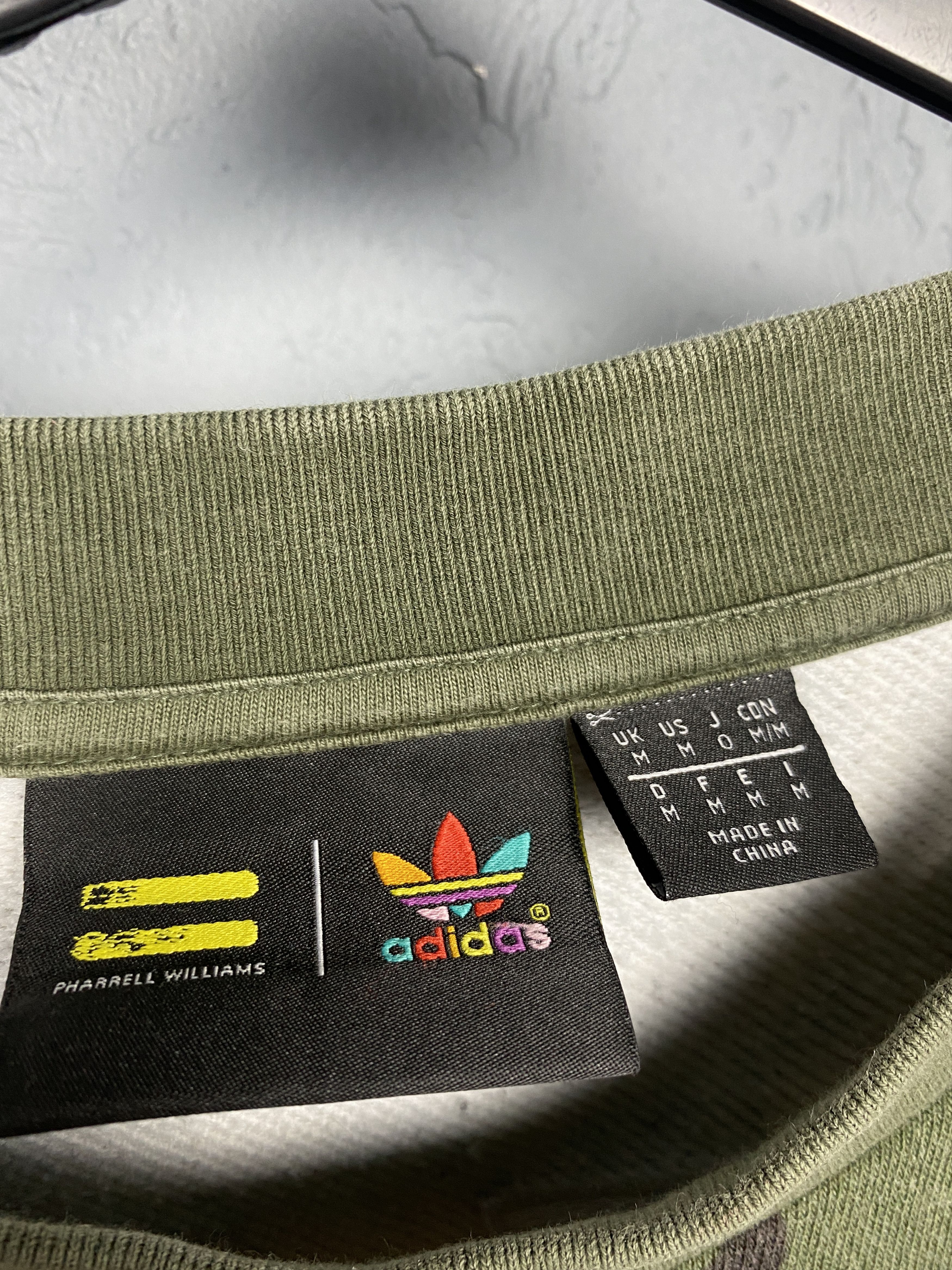 Adidas × Pharrell Adidas Pharrell Williams Mens Camo Sweatshirt Human Race Size US M / EU 48-50 / 2 - 4 Thumbnail