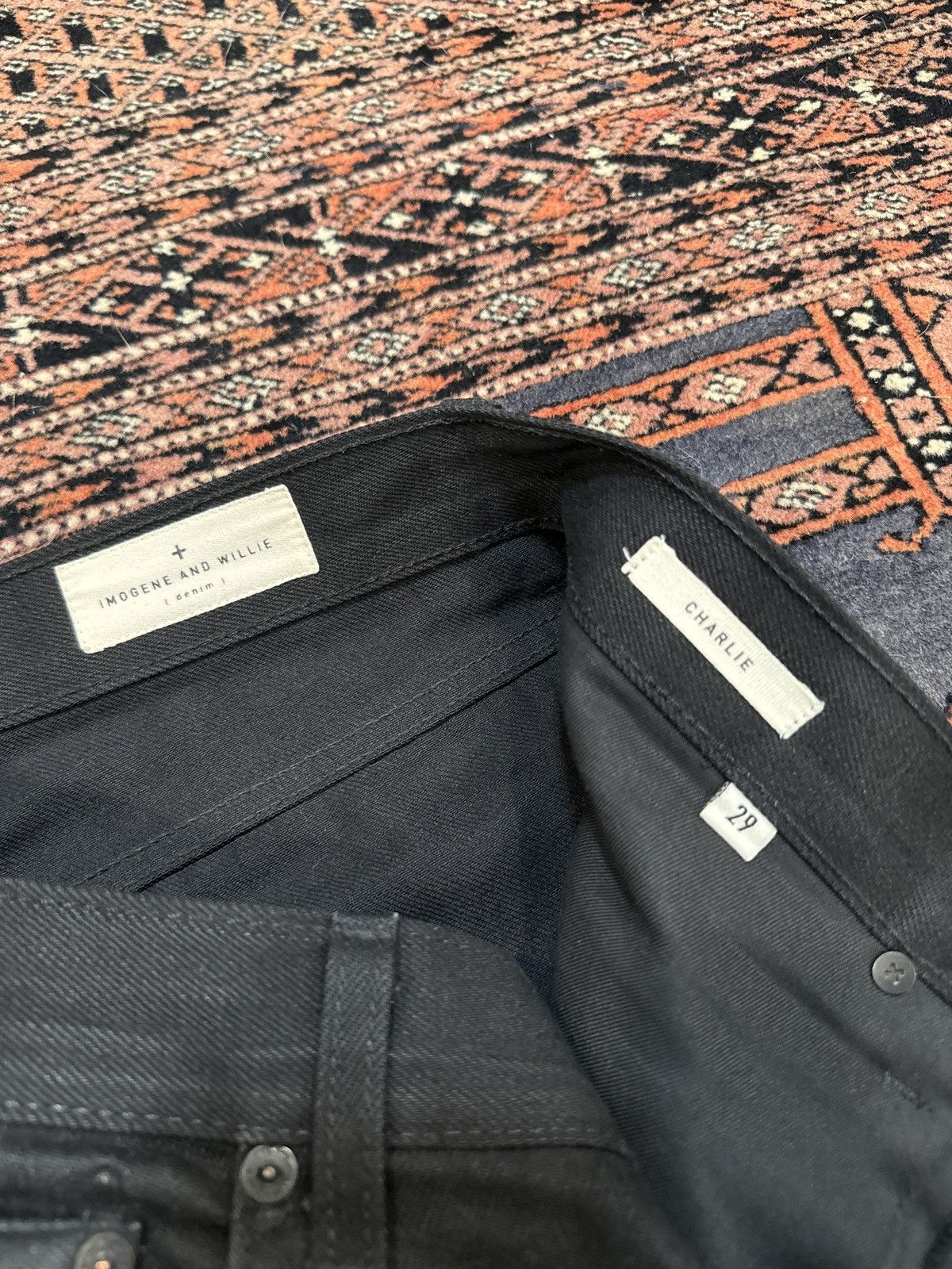 Imogene + Willie Imogene + Willie - Charlie Rigid denim pants, Black Size US 29 - 4 Thumbnail